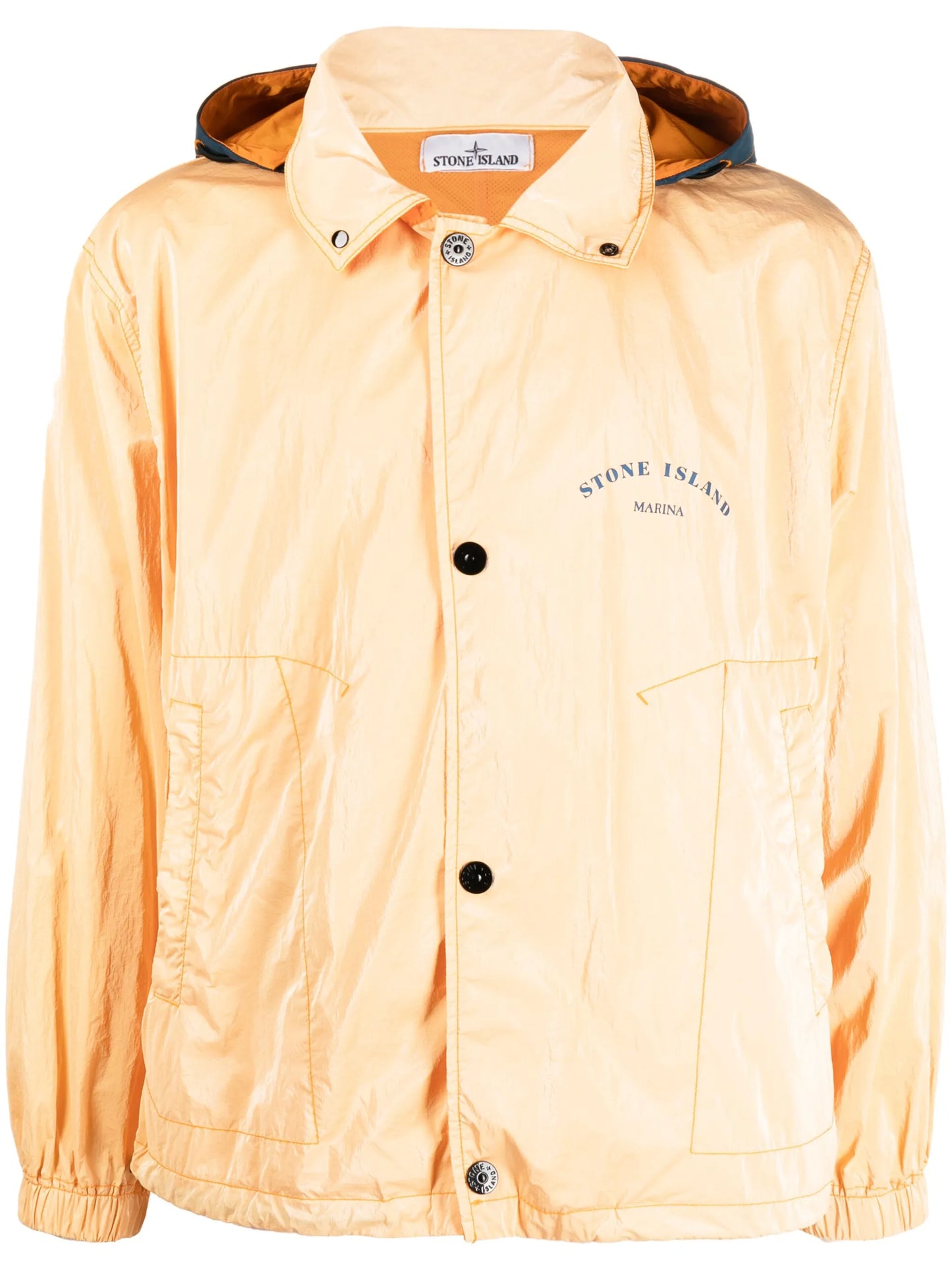 Marina logo-print hooded jacket