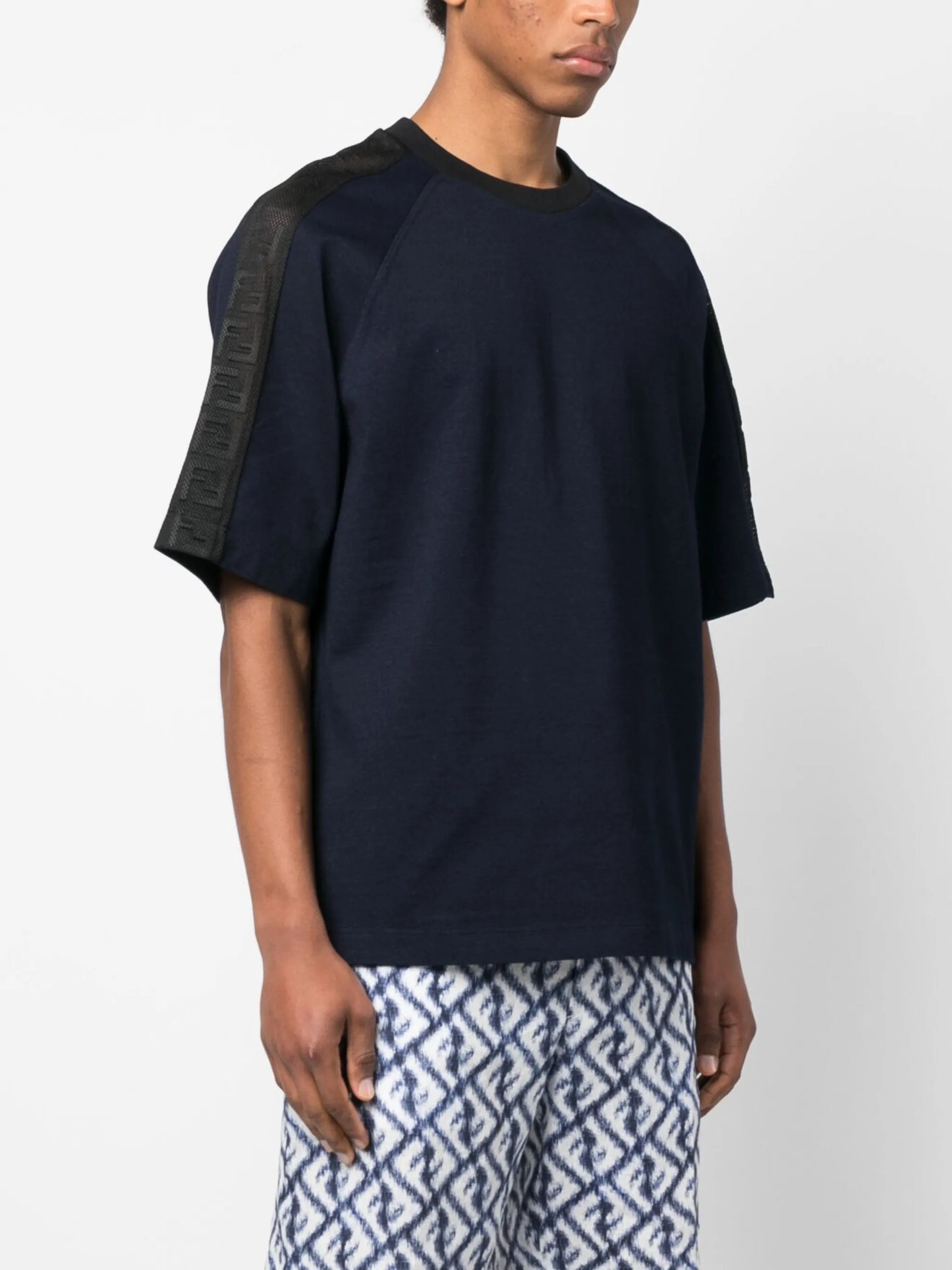 oversized monogram-band T-shirt