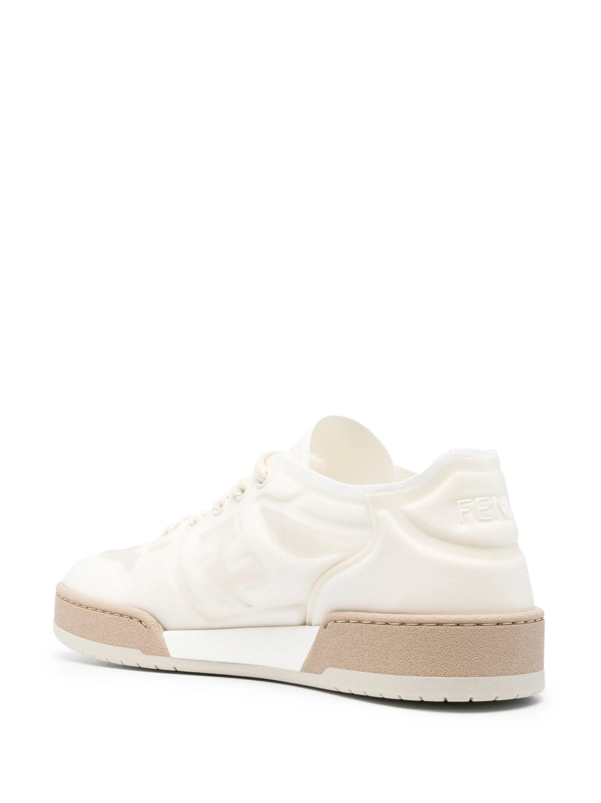 logo embossed sneakers