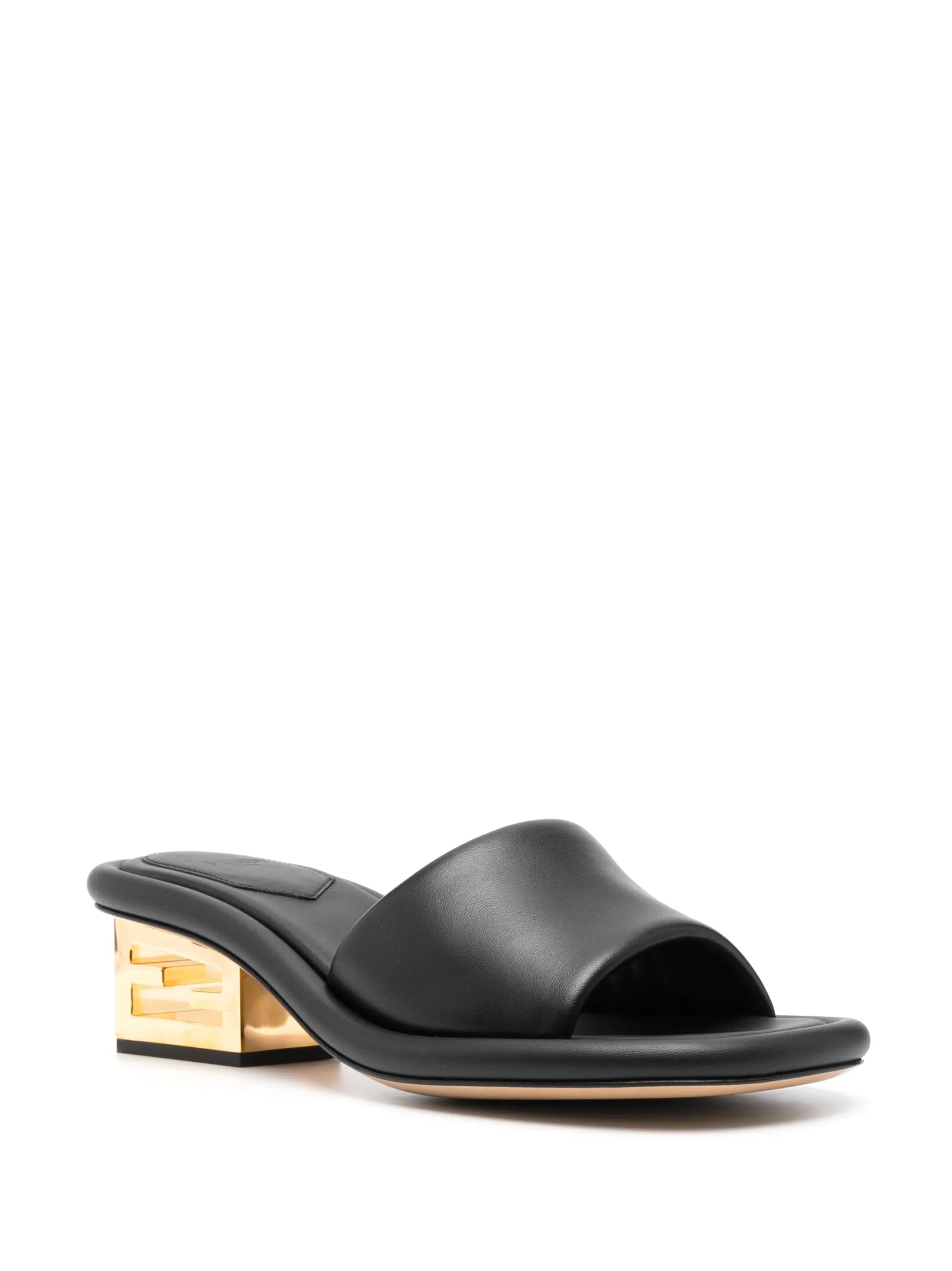 55mm leather logo-detail sandals