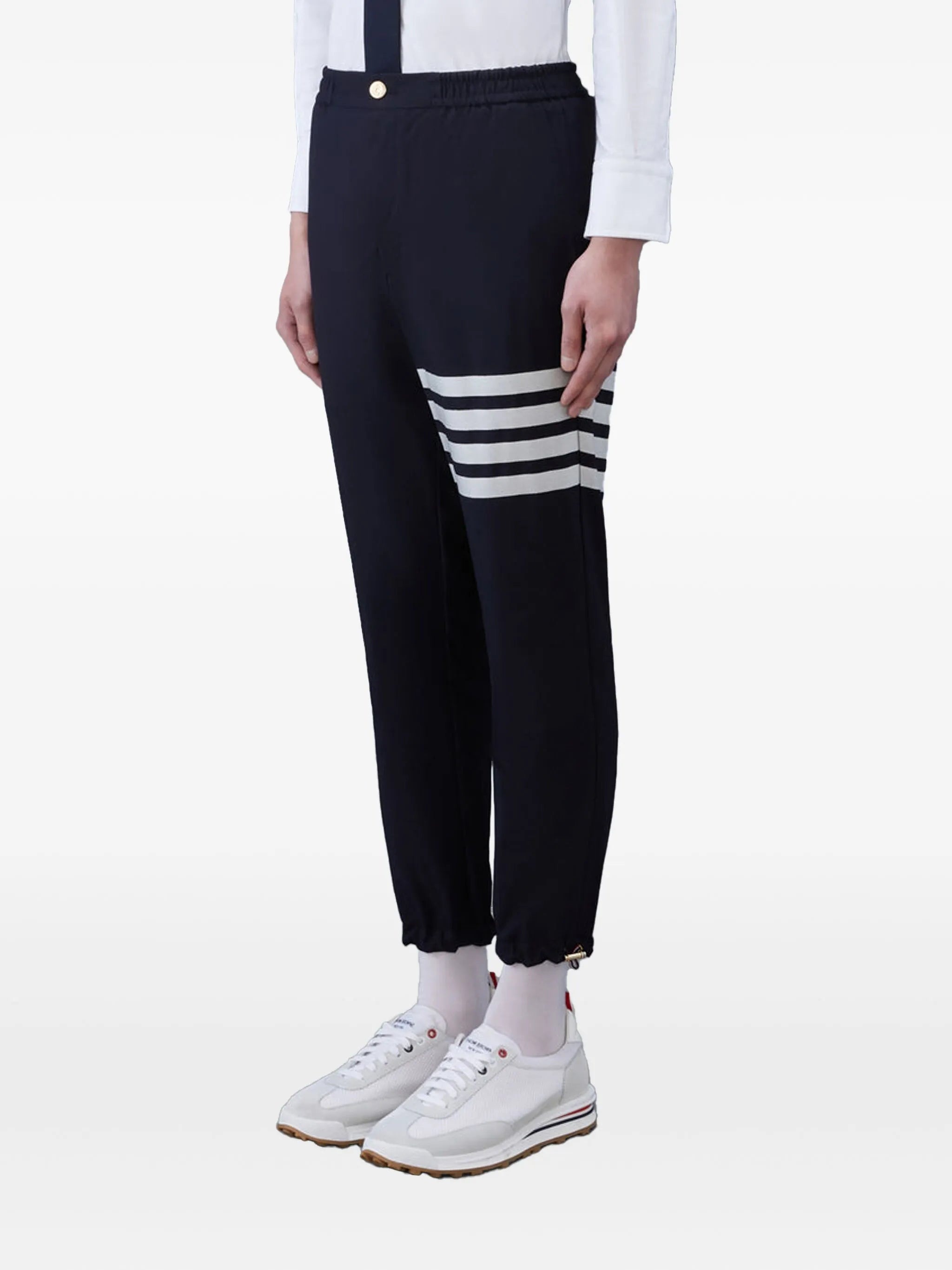 4-Bar elasticated ankle trousers