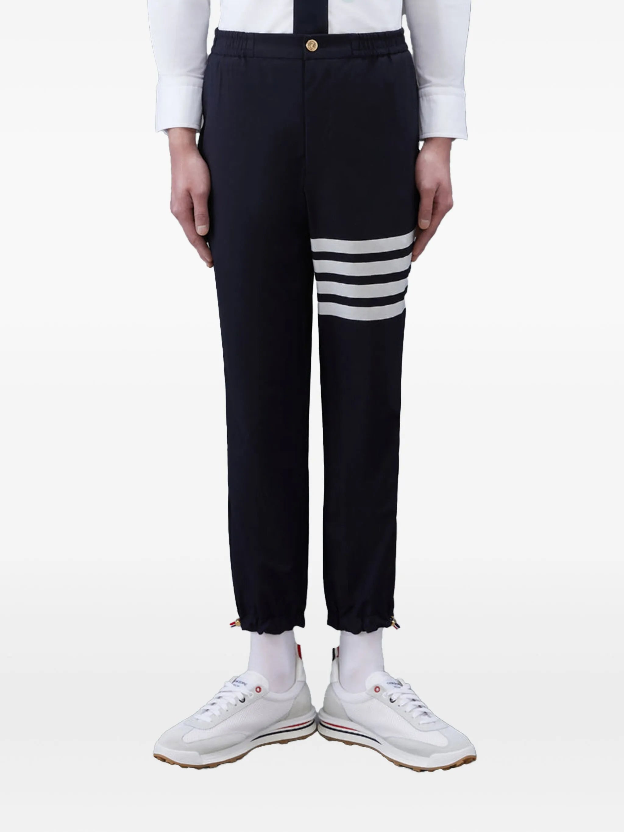 4-Bar elasticated ankle trousers