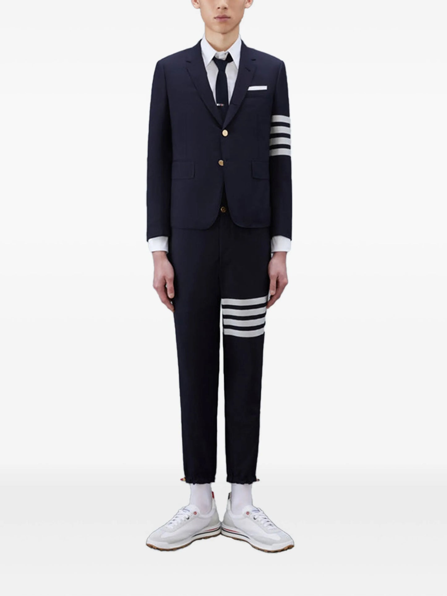 4-Bar elasticated ankle trousers