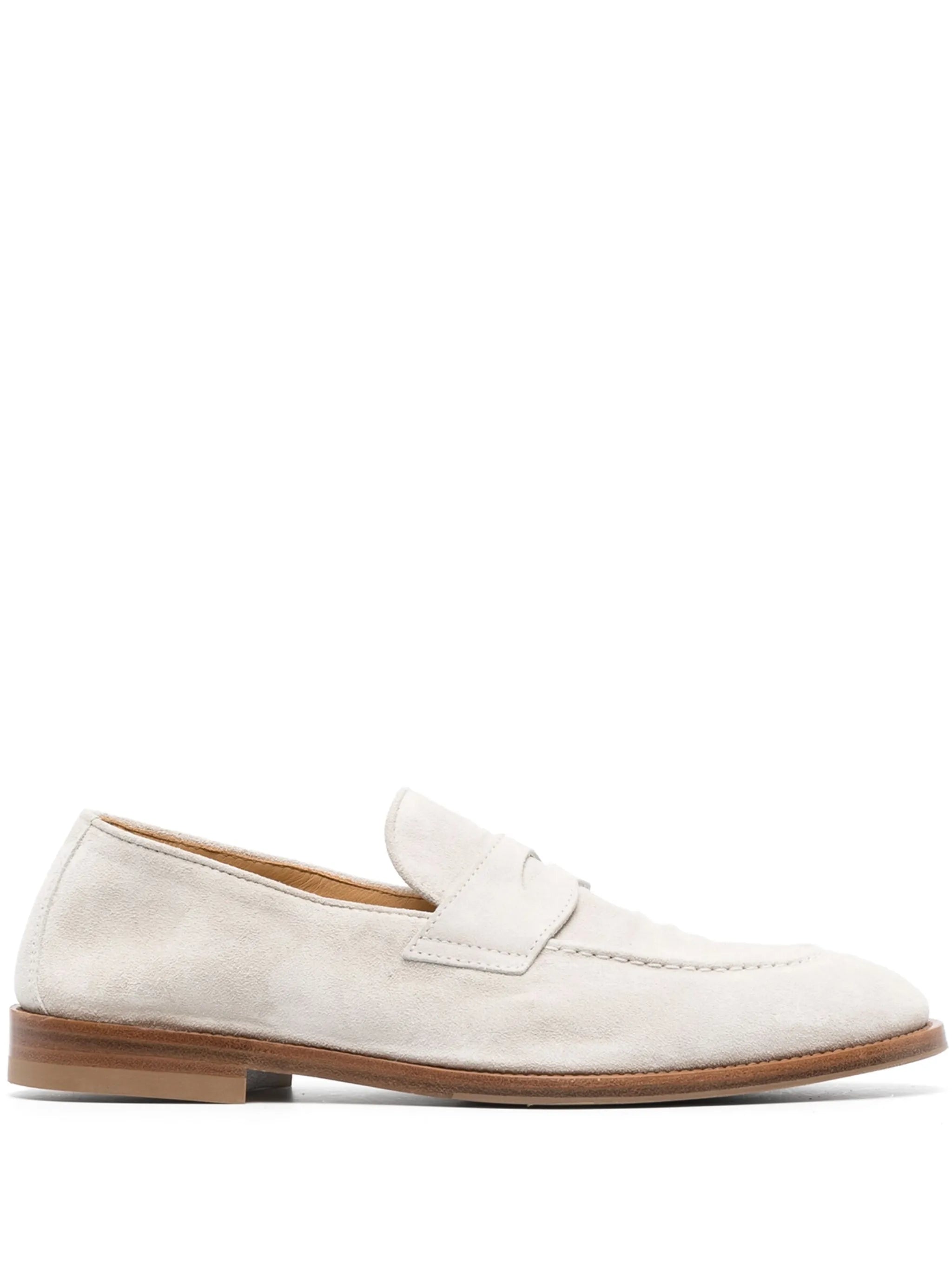 suede penny-slot loafers