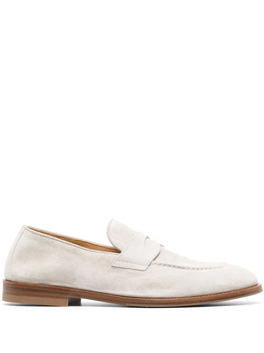 suede penny-slot loafers