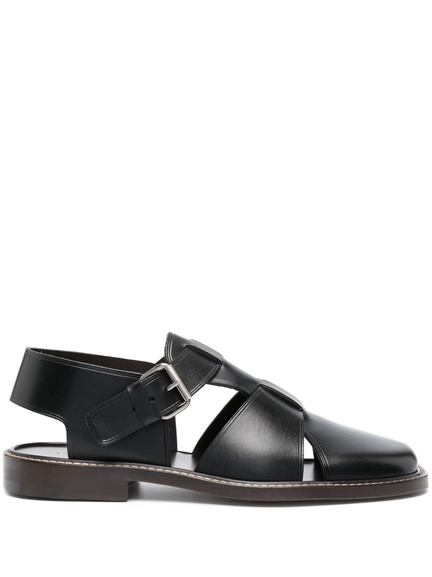 square-toe flat soles