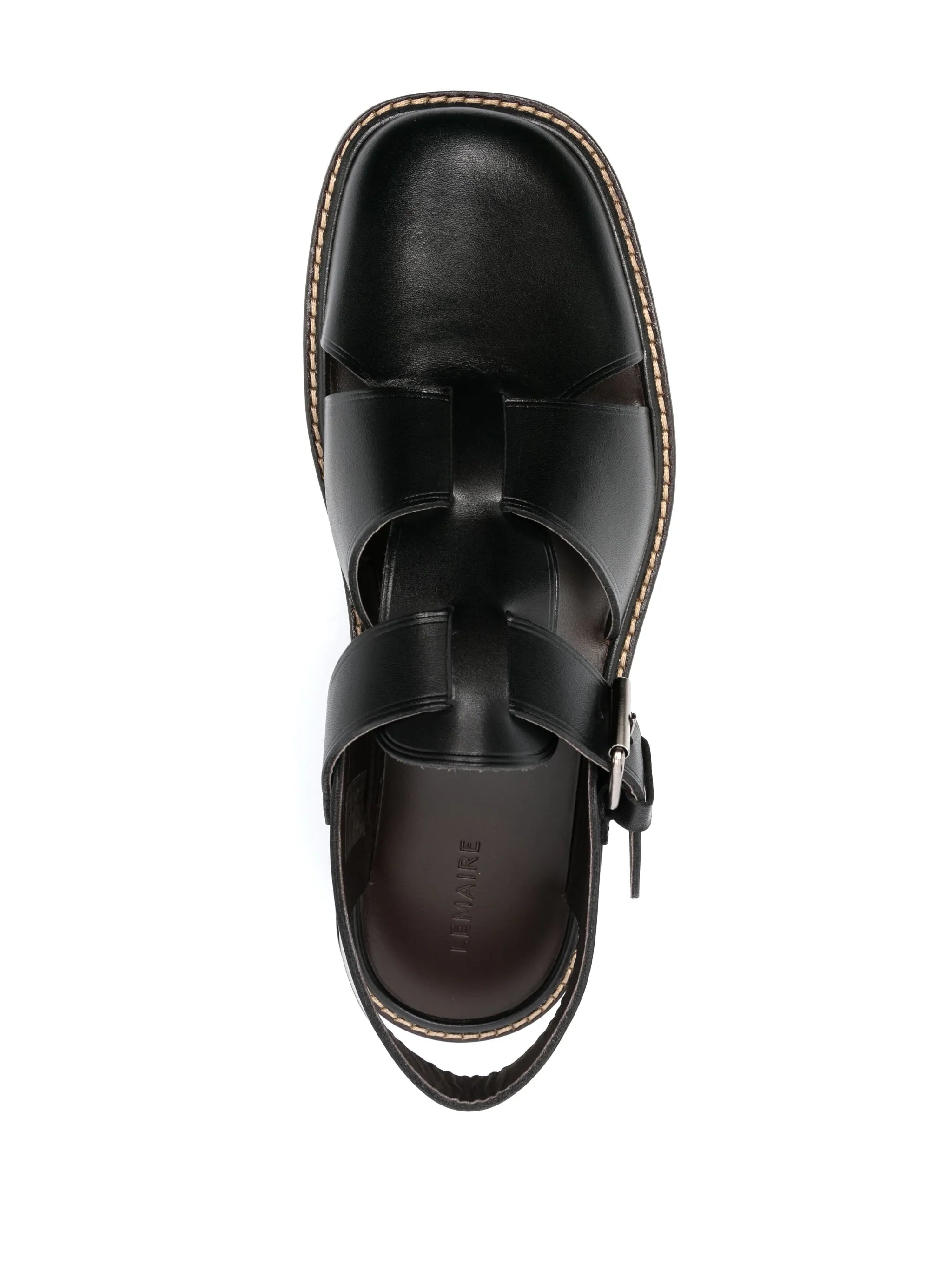 square-toe flat soles