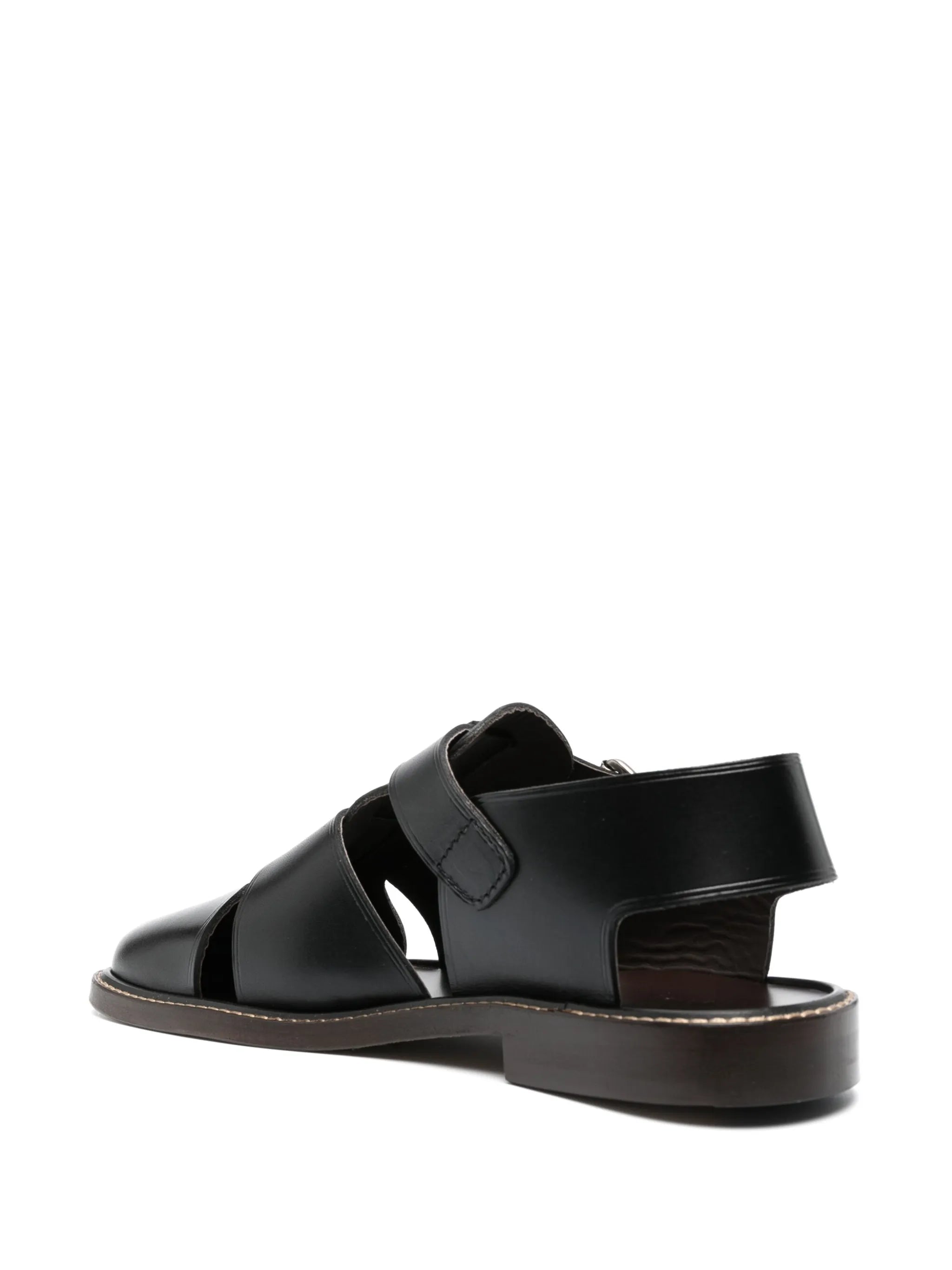 square-toe flat soles