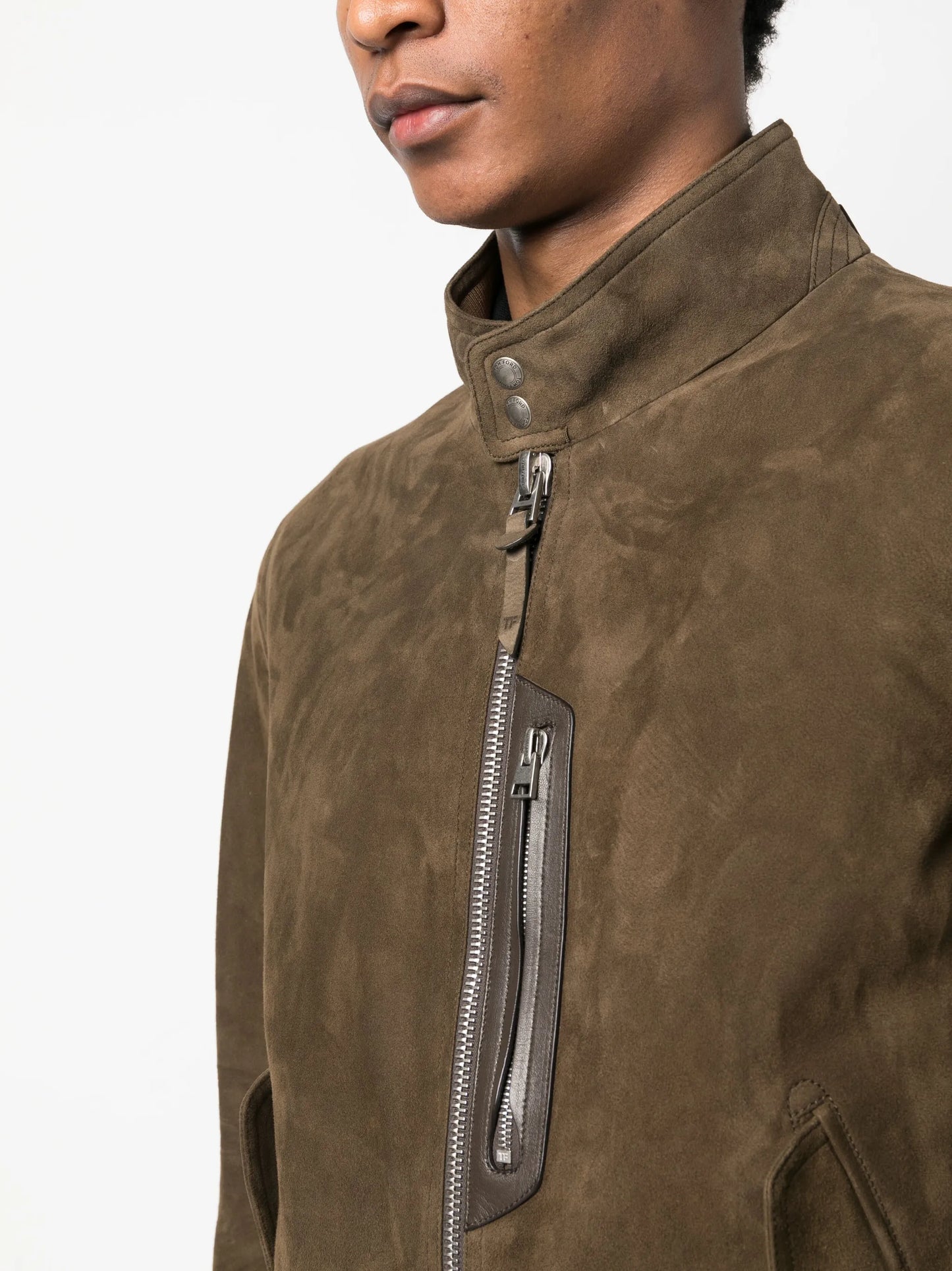 Harrington suede bomber jacket
