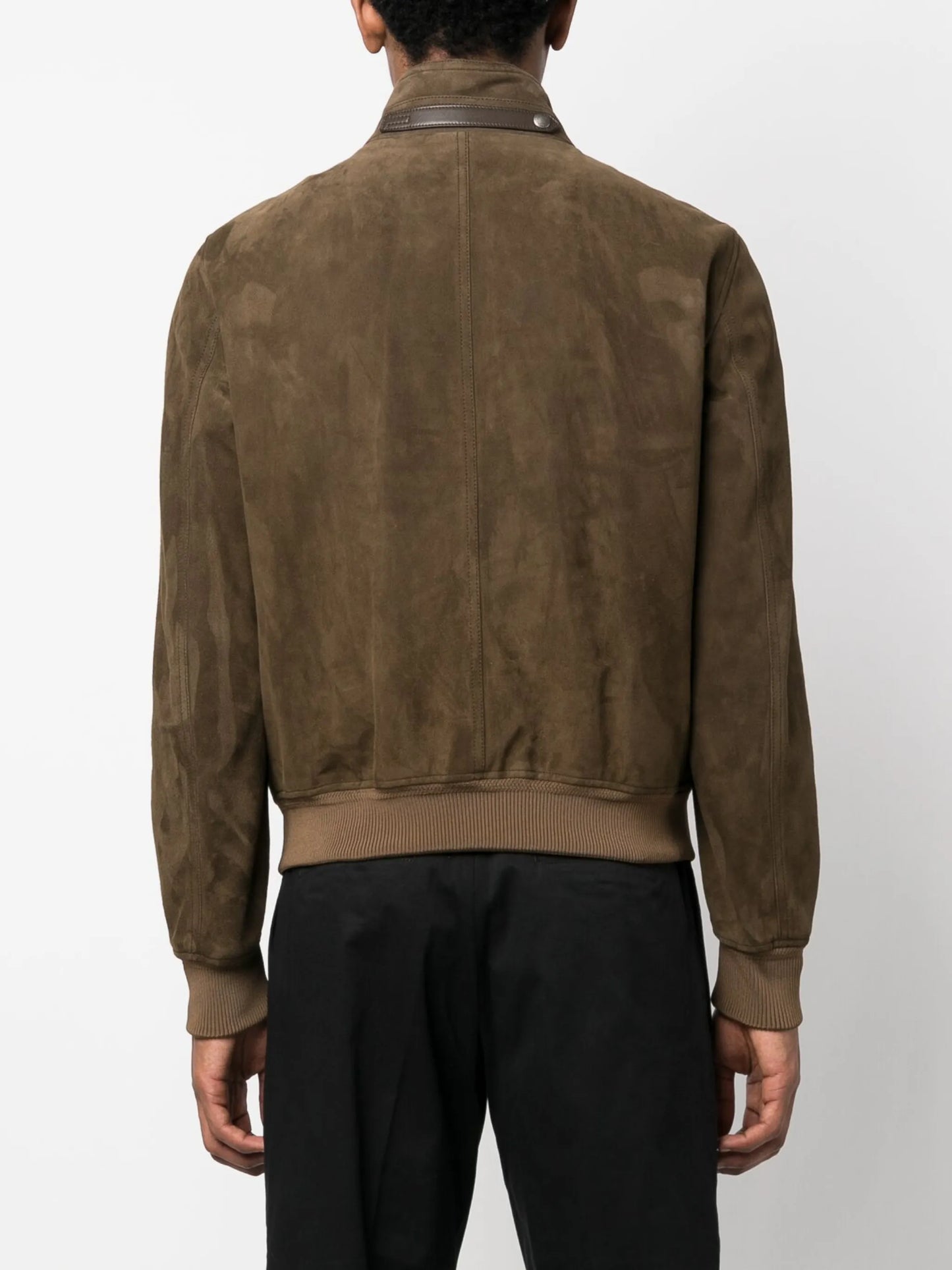 Harrington suede bomber jacket