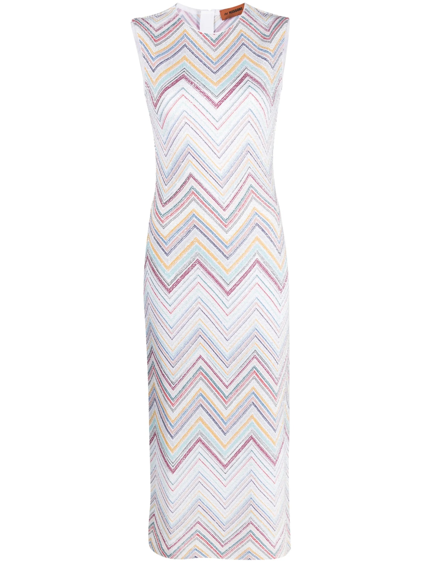 zigzag knitted dress