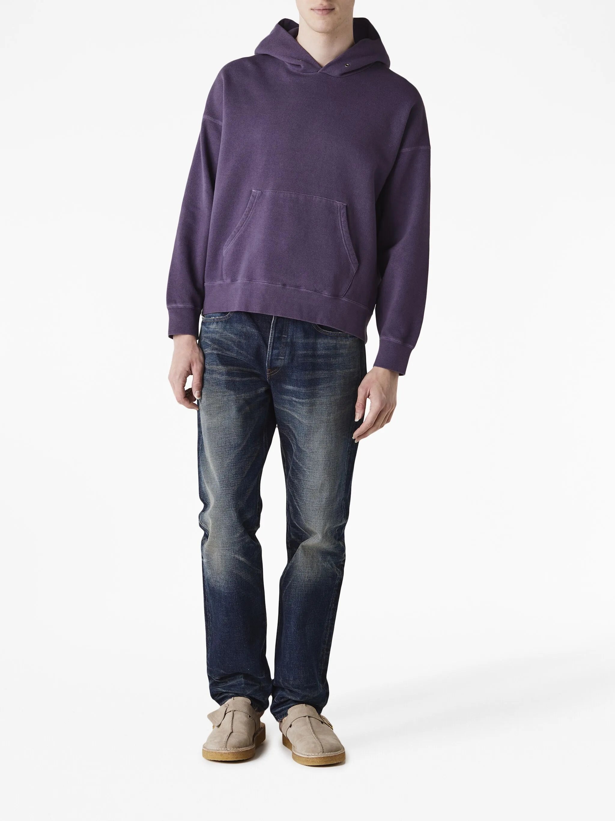 long-sleeve cotton hoodie