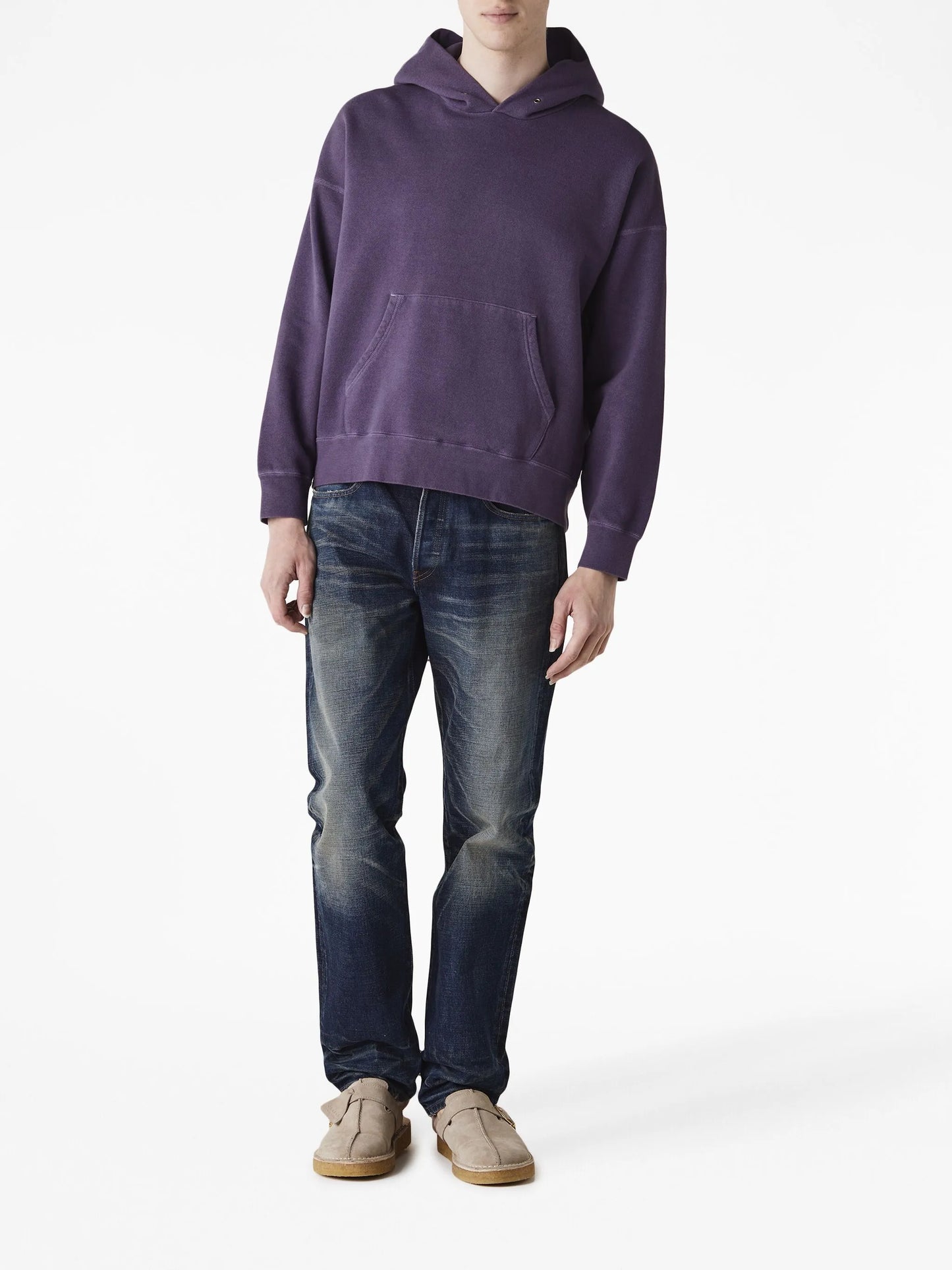 long-sleeve cotton hoodie