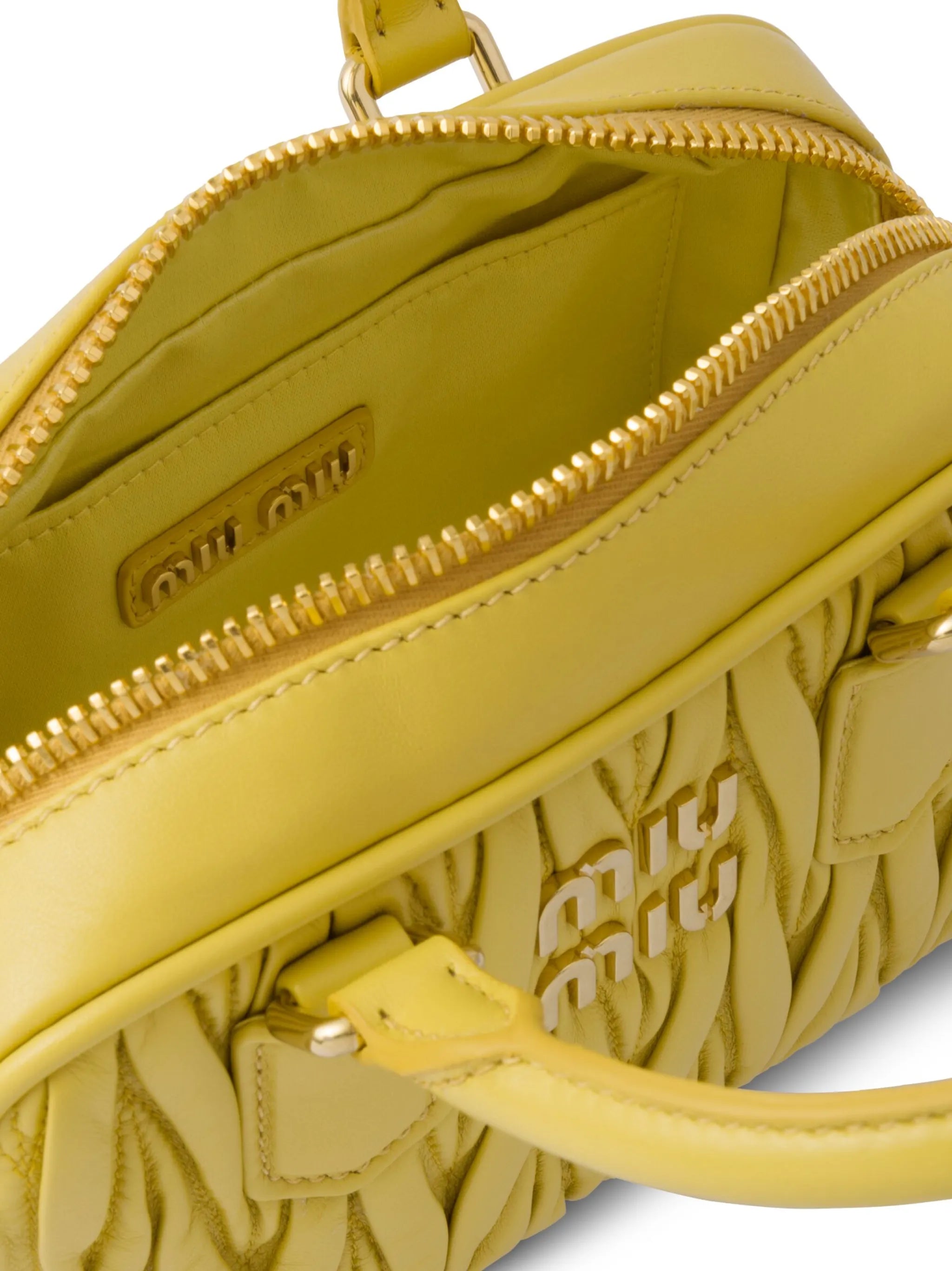 logo-plaque matelassé leather mini bag
