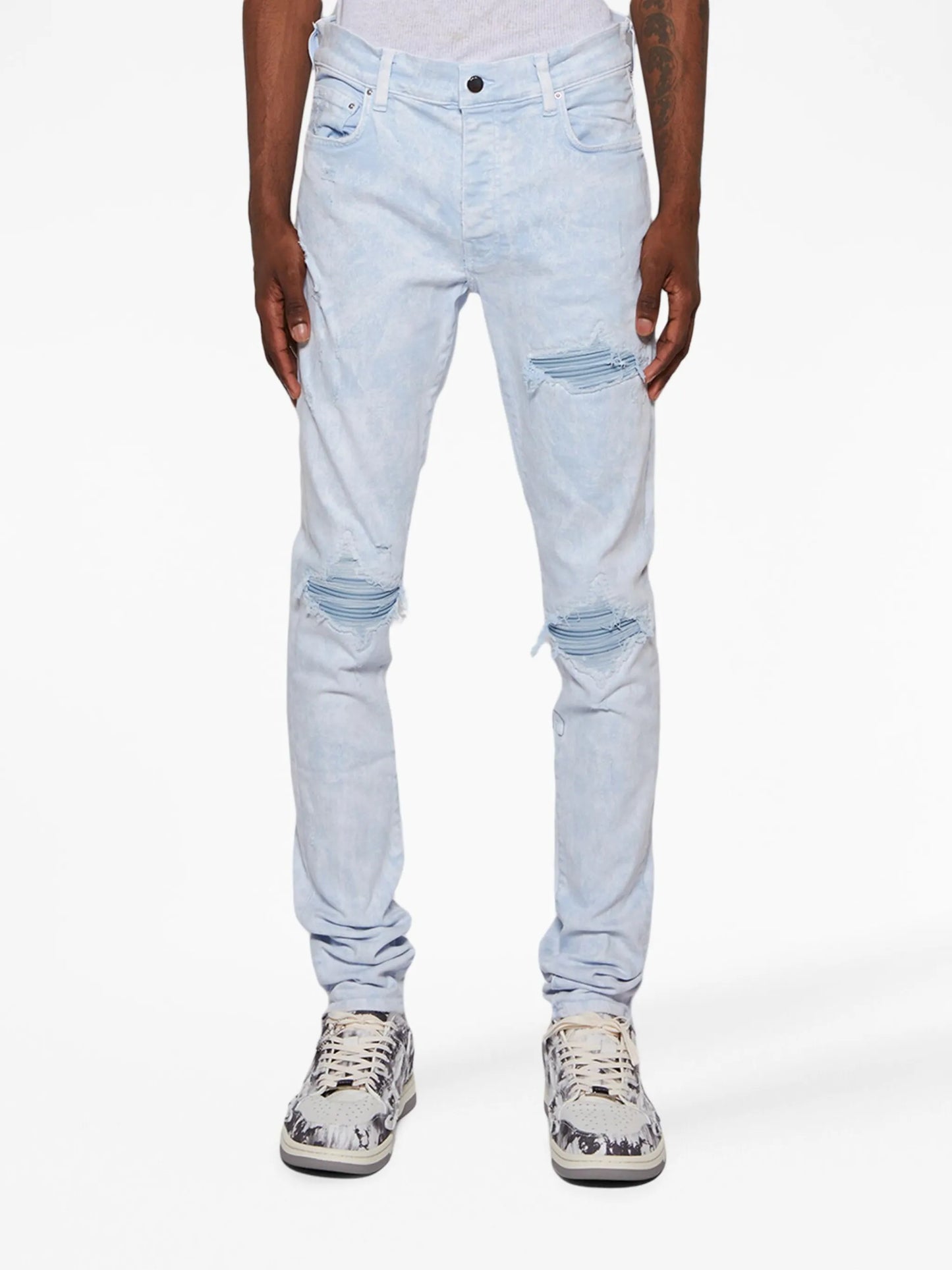 MX1 mineral-wash skinny jeans