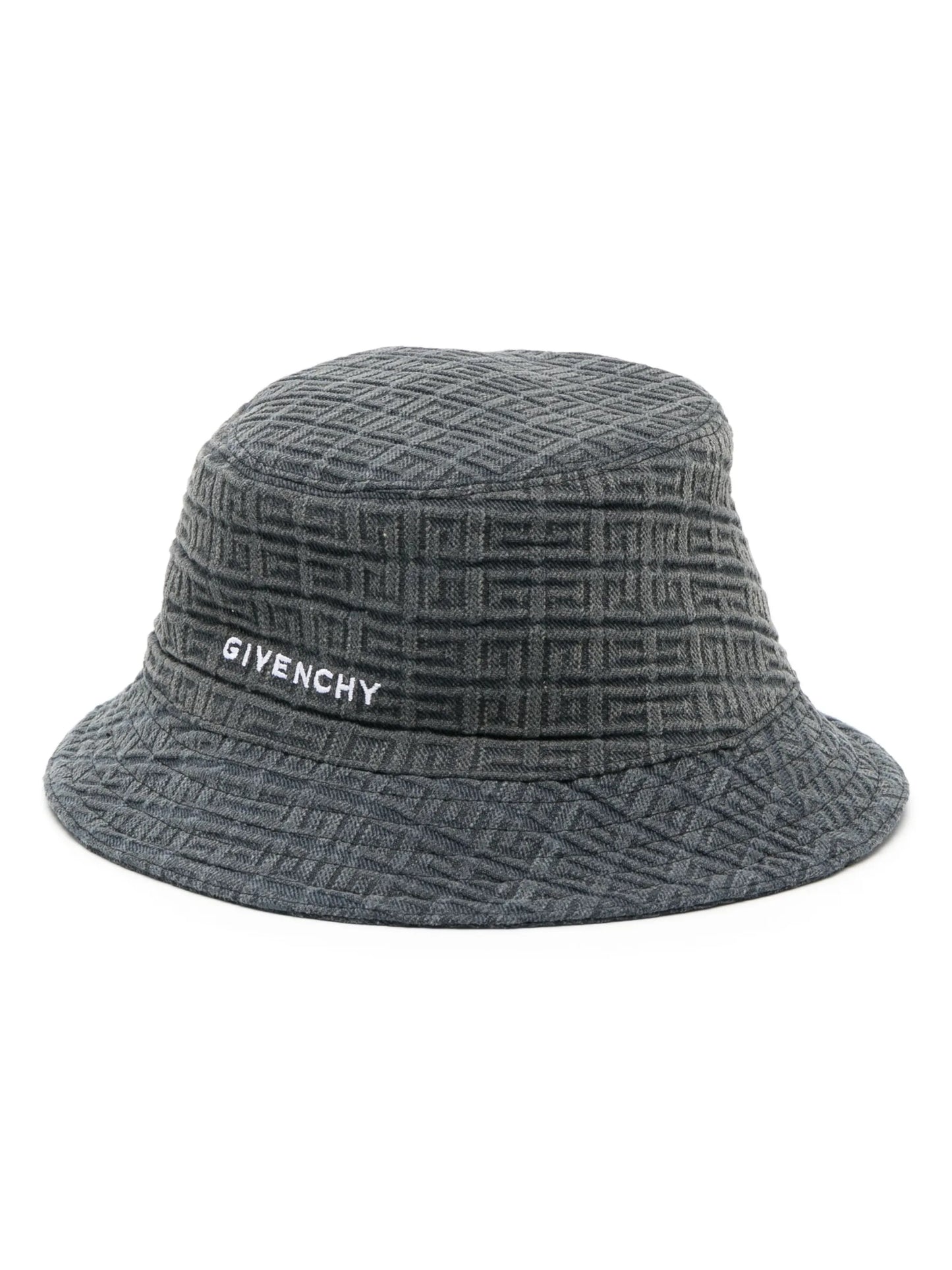 4G-motif cotton bucket hat