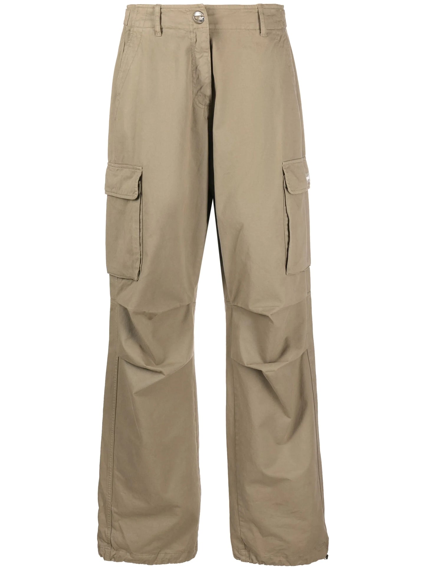wide-leg cargo trousers