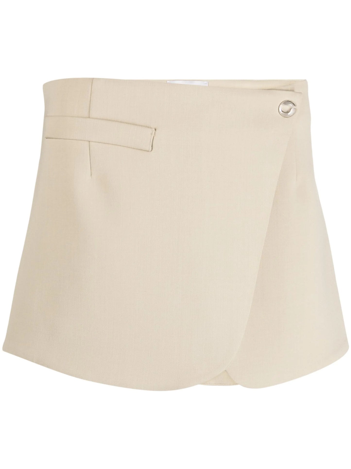 tailored wrap miniskirt