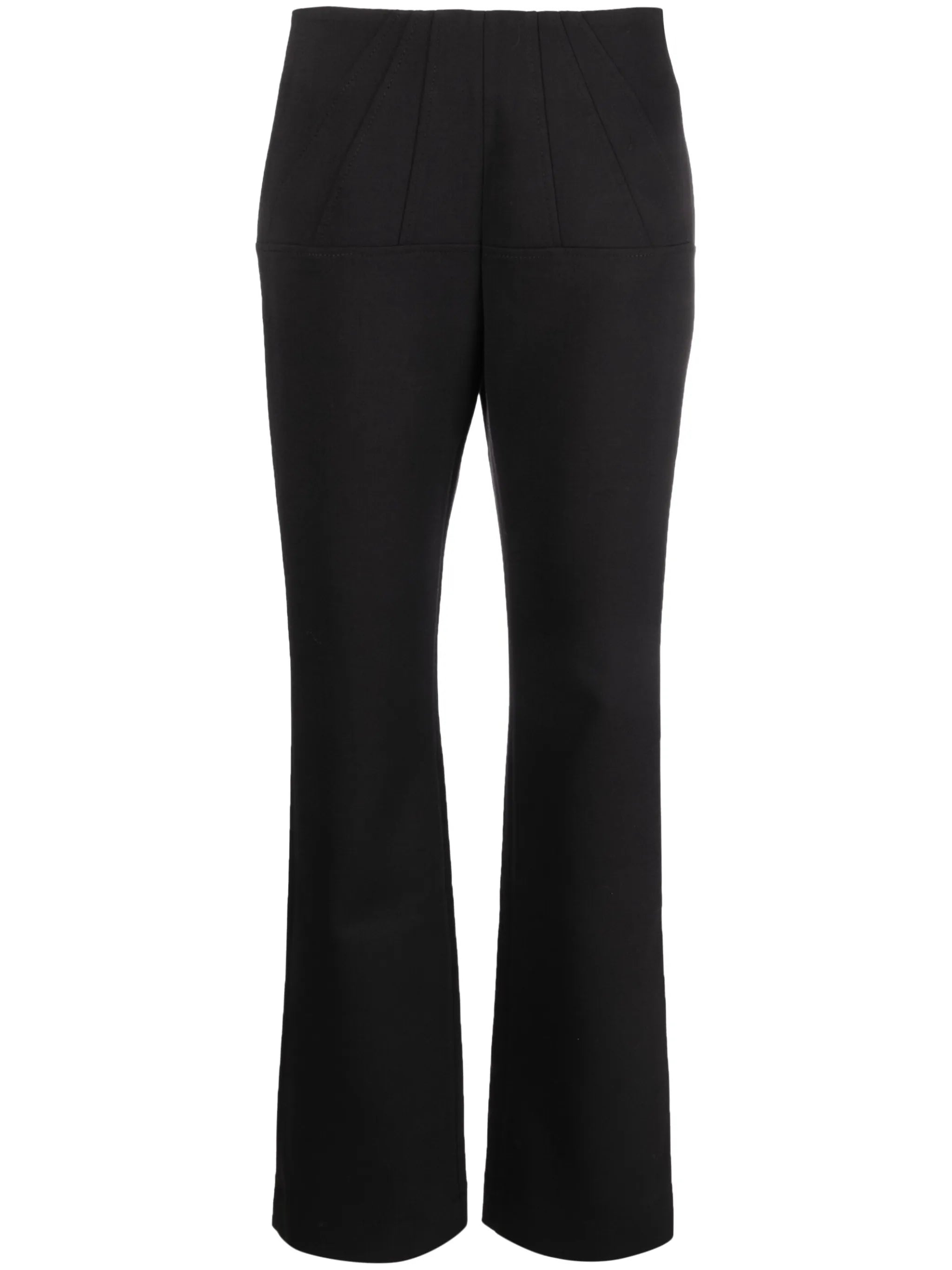 Corset straight-leg trousers