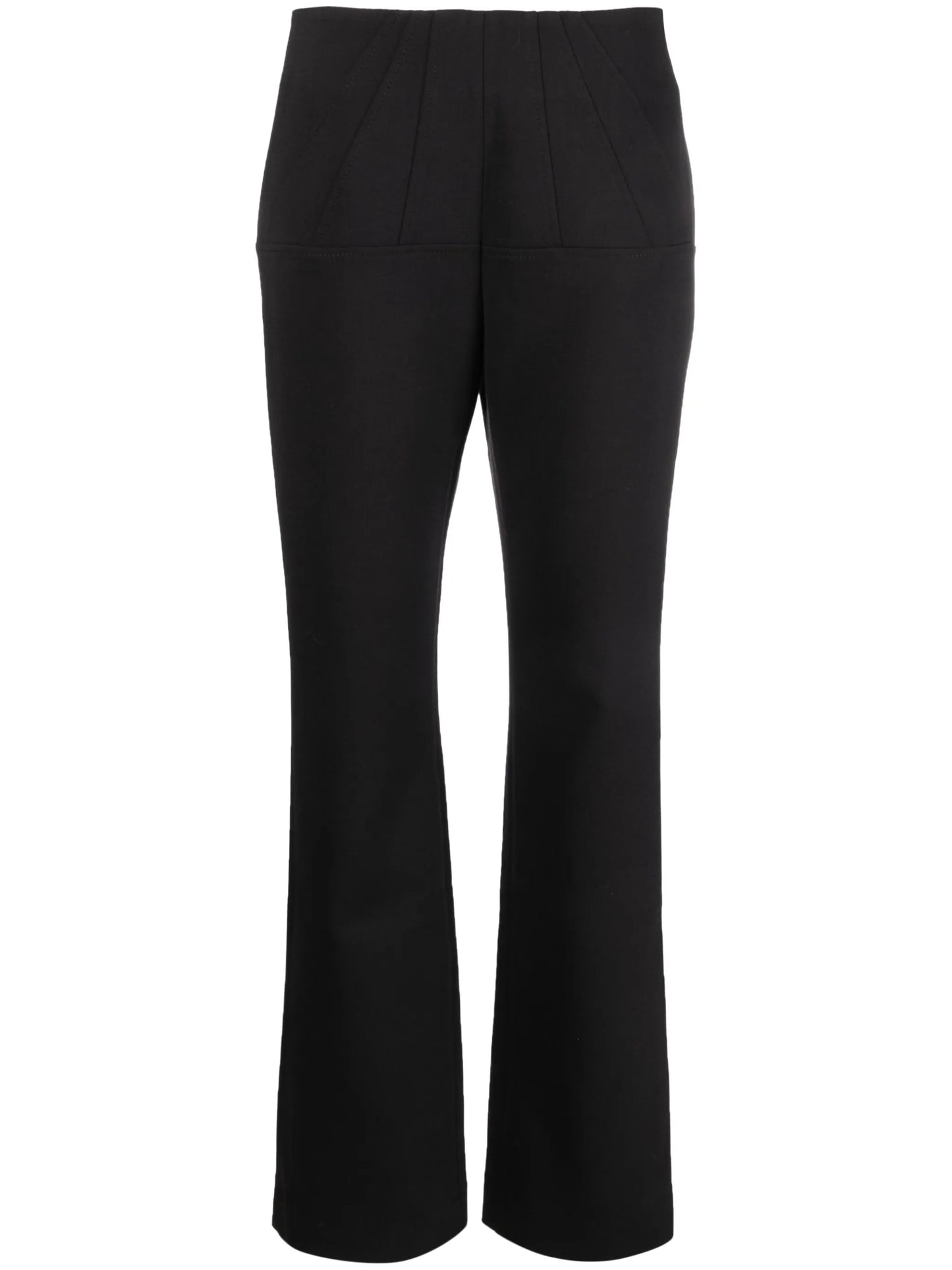 Corset straight-leg trousers
