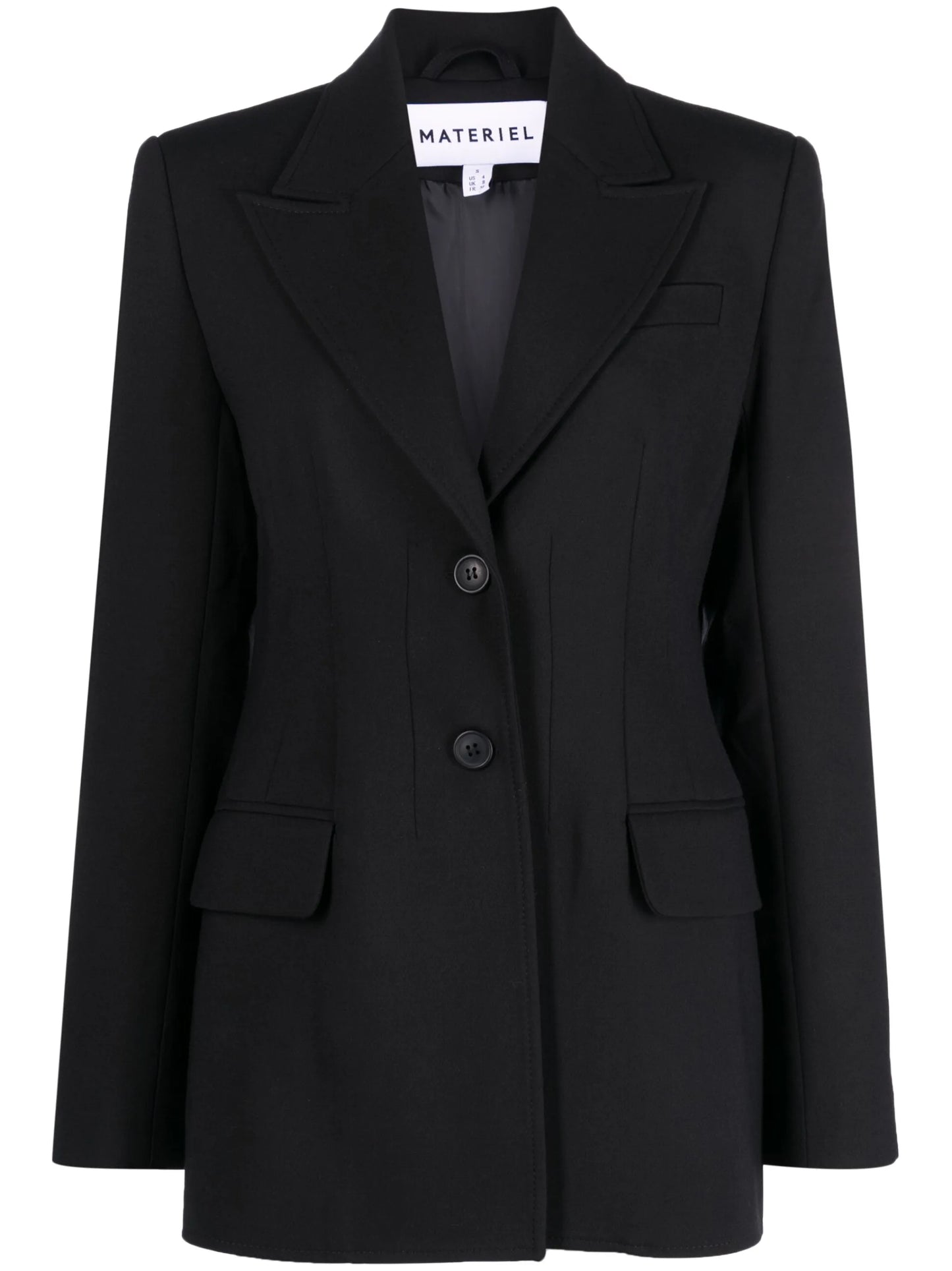 Corset single-breasted blazer