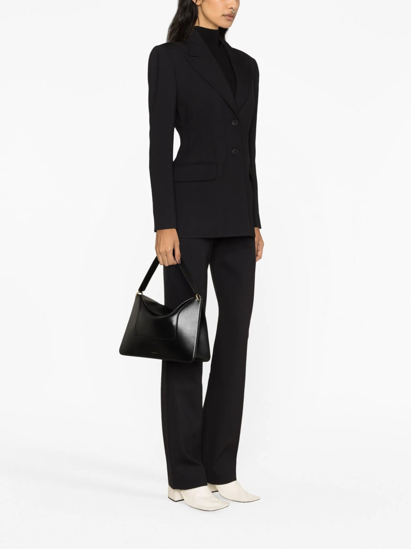 Corset single-breasted blazer