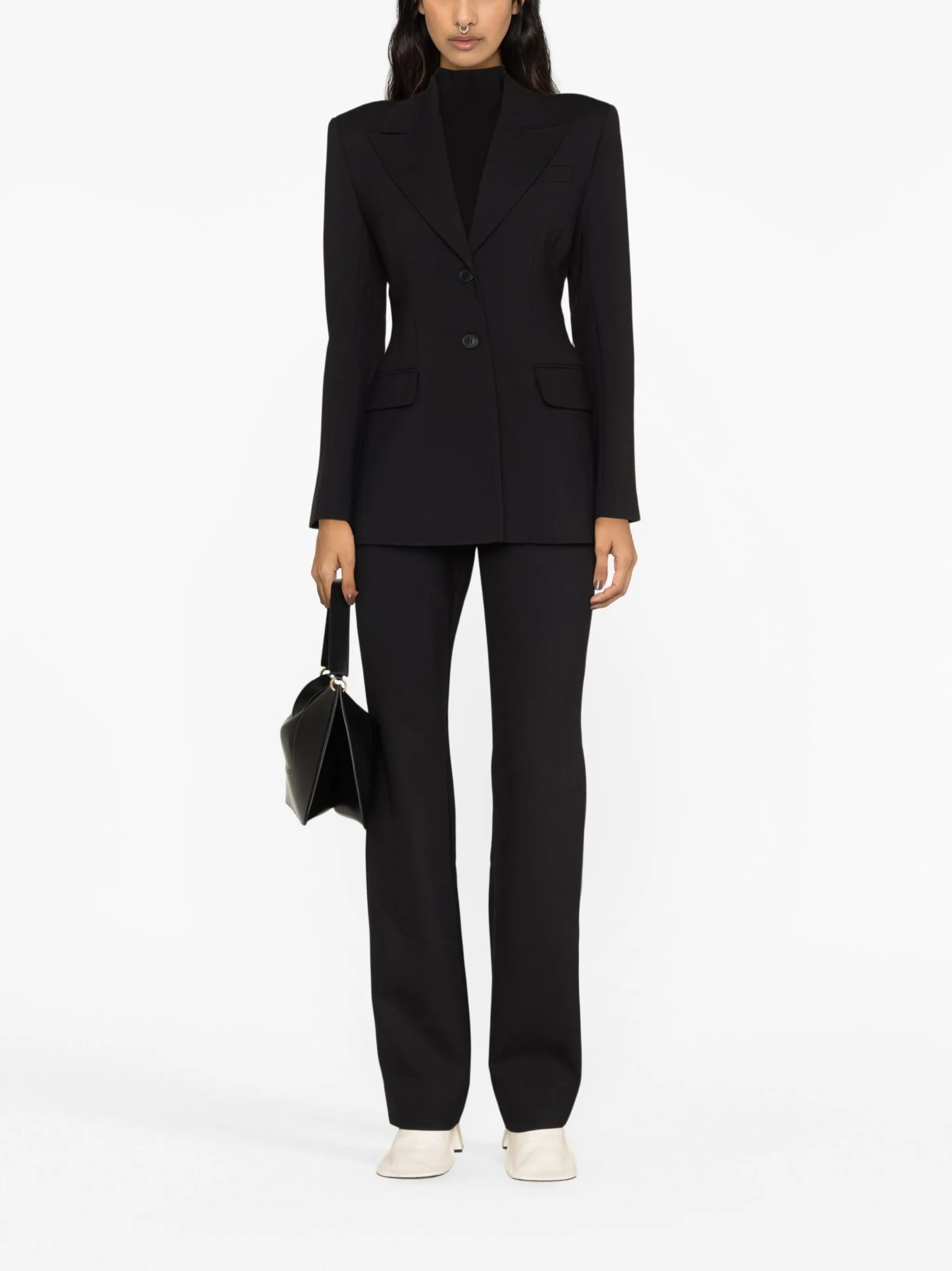 Corset single-breasted blazer