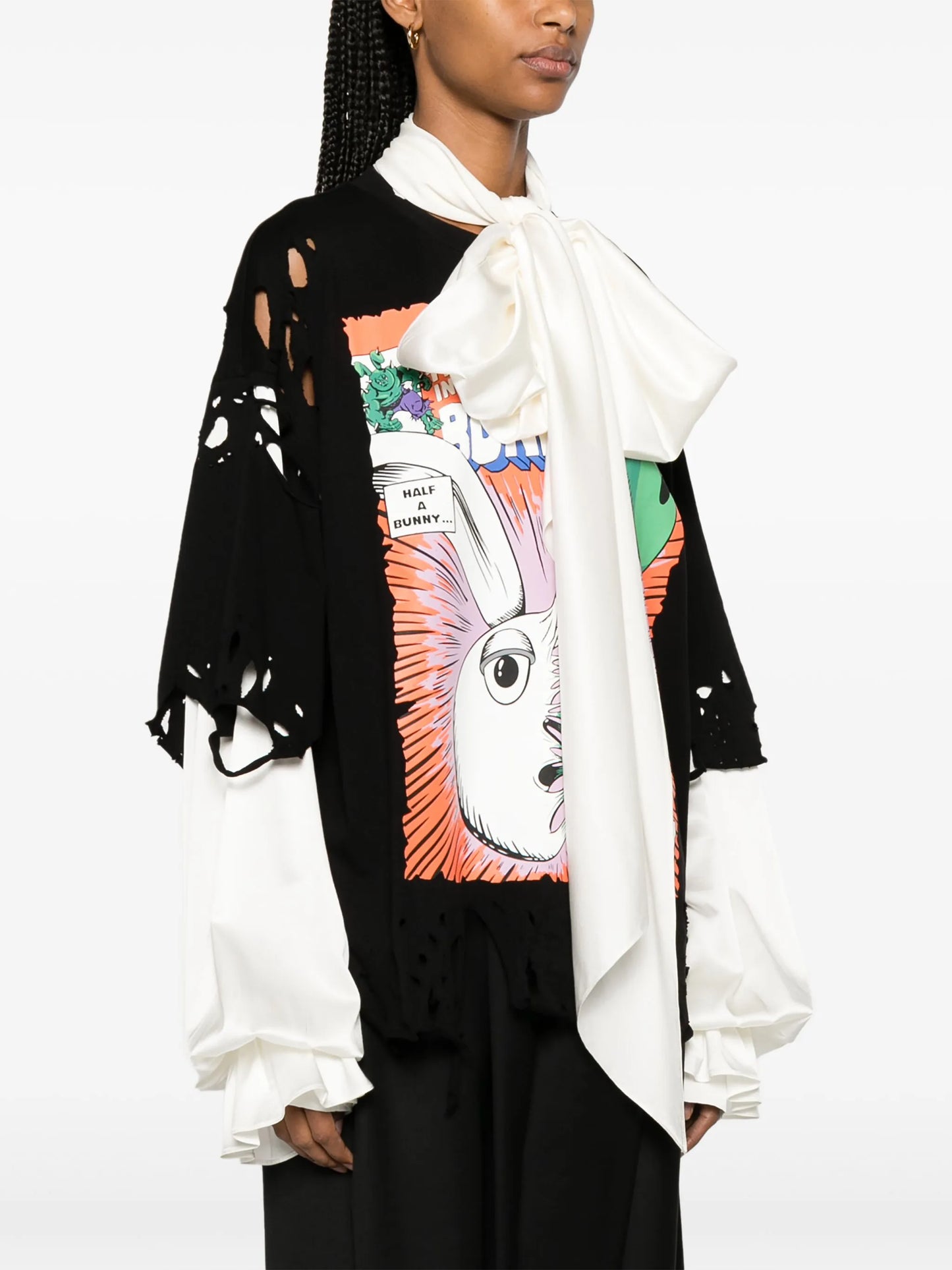 Comics graphic-print blouse