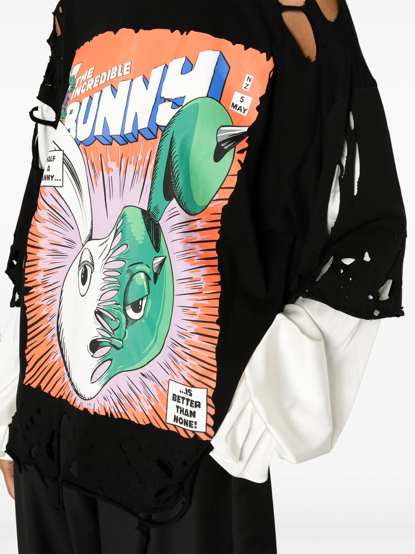 Comics graphic-print blouse