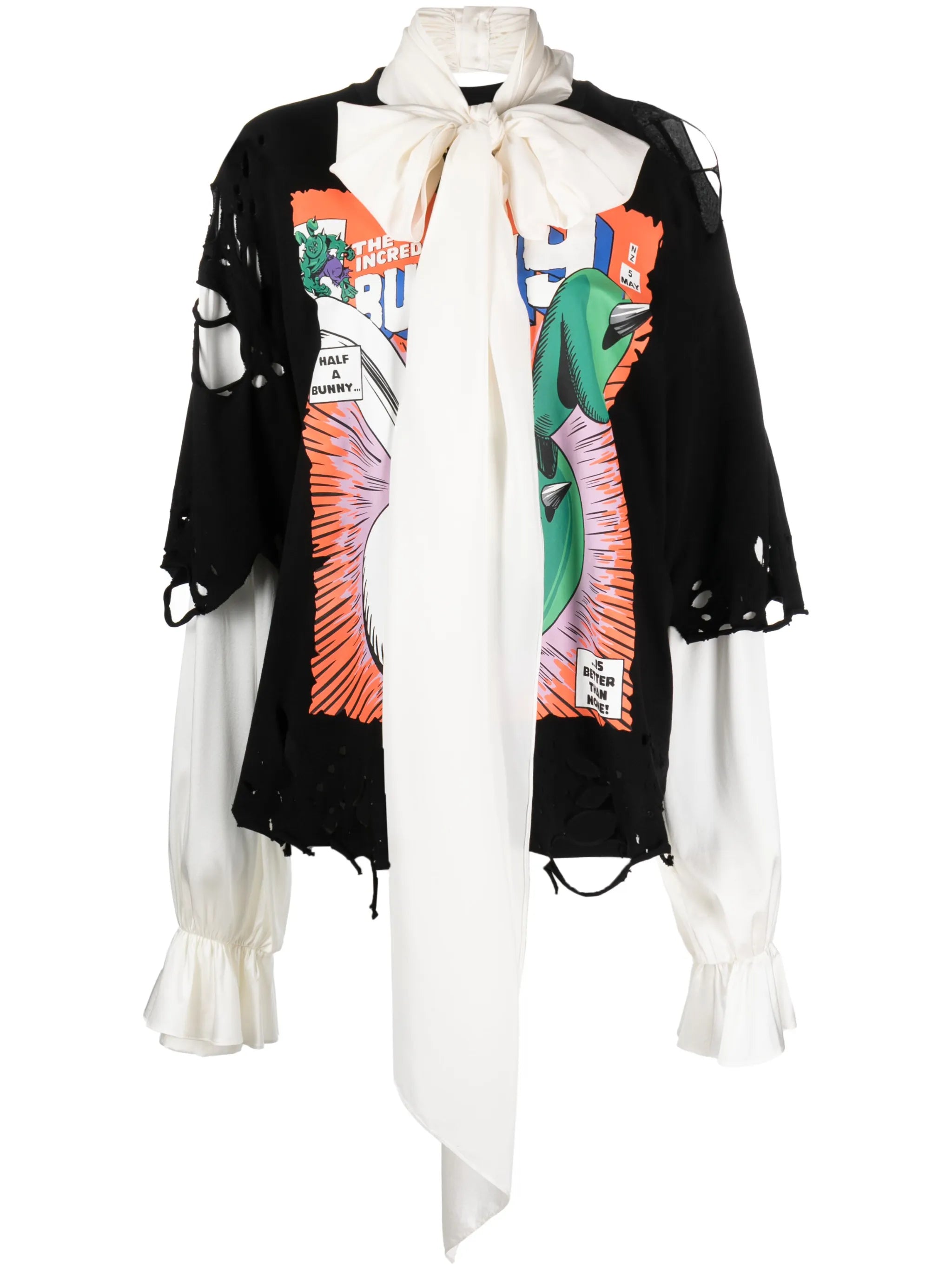 Comics graphic-print blouse
