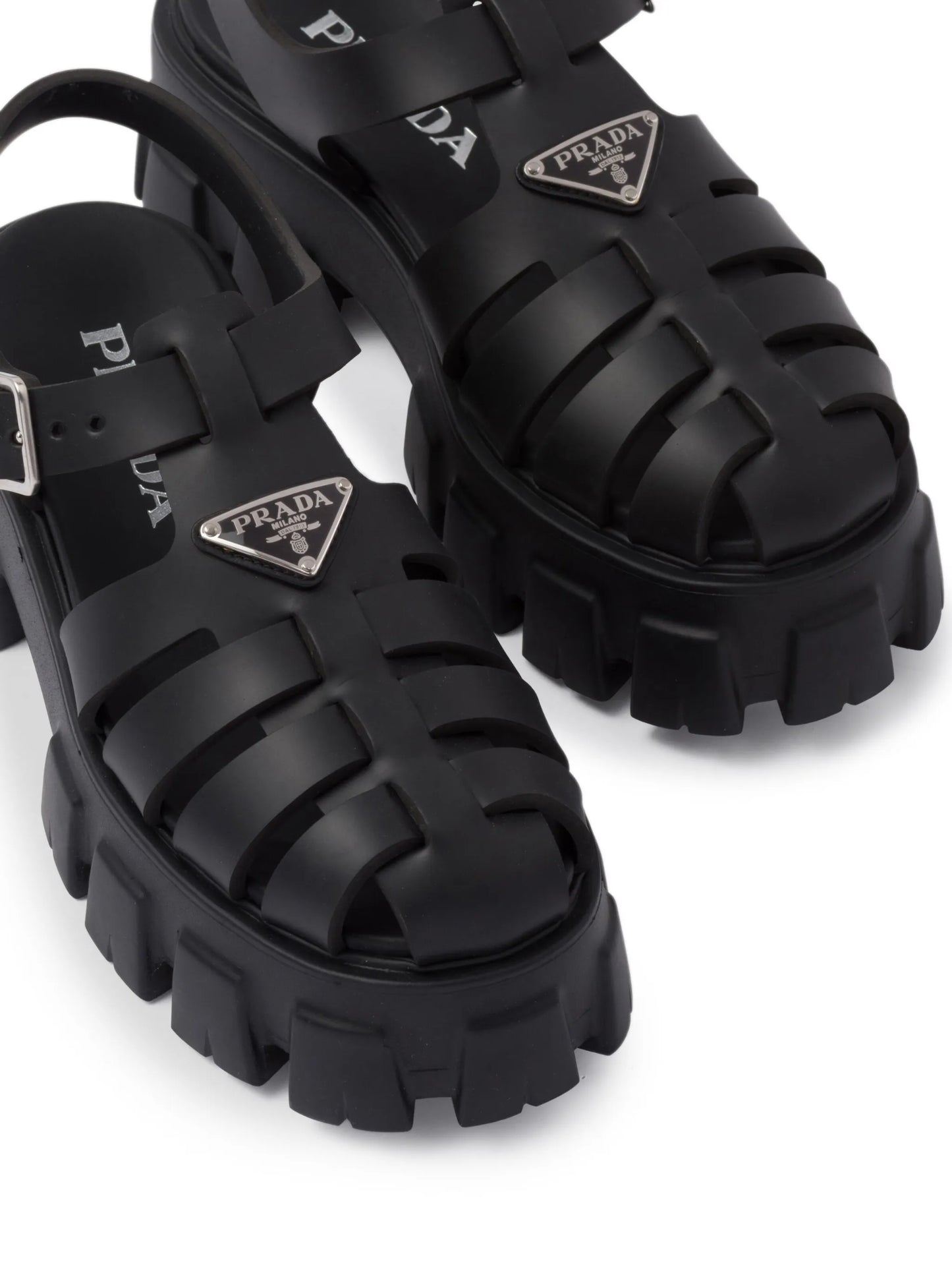 70mm Monolith caged rubber sandals