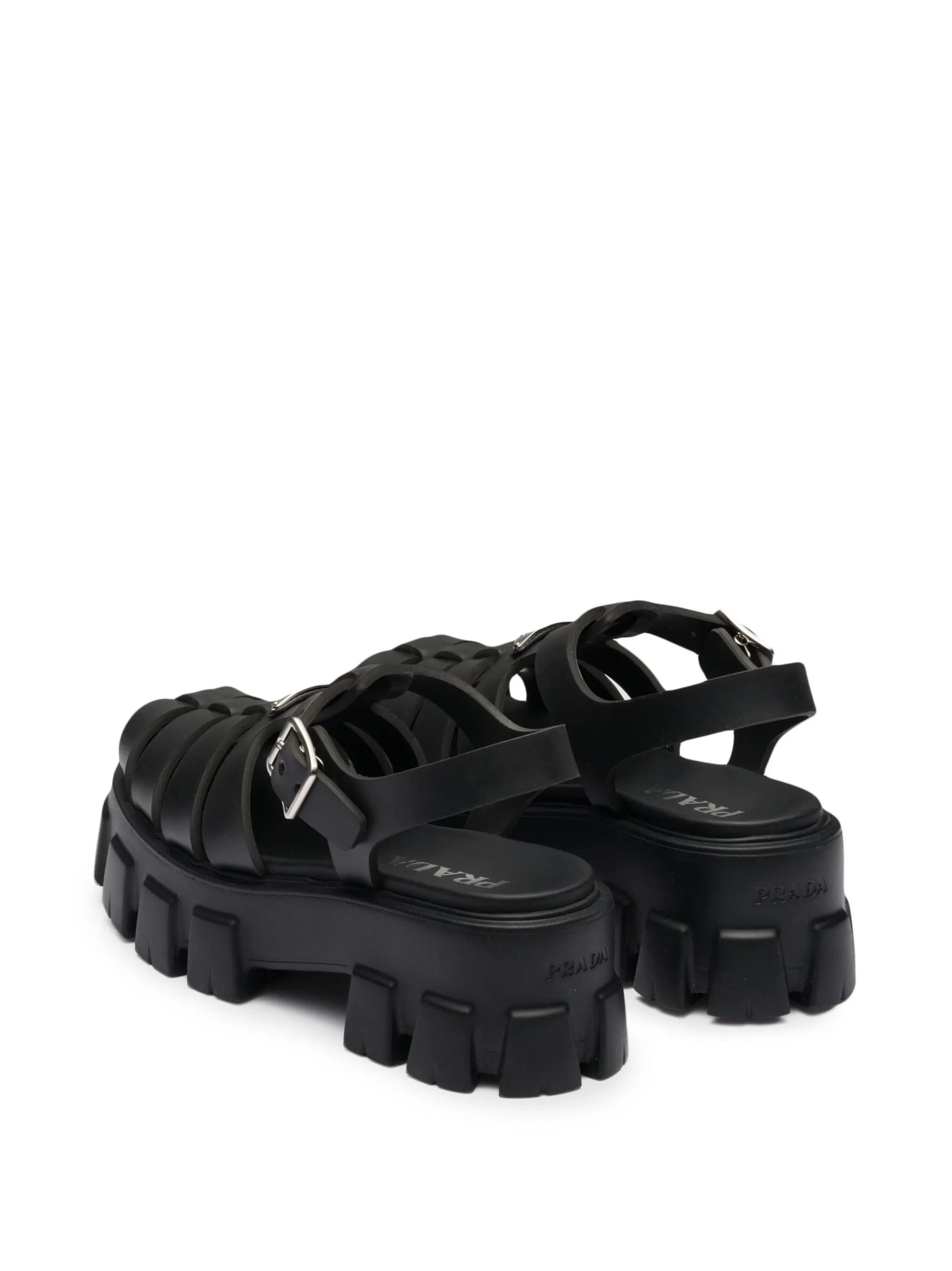 70mm Monolith caged rubber sandals