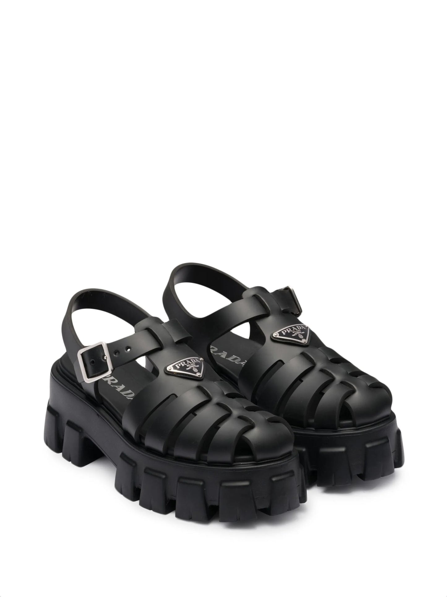 70mm Monolith caged rubber sandals