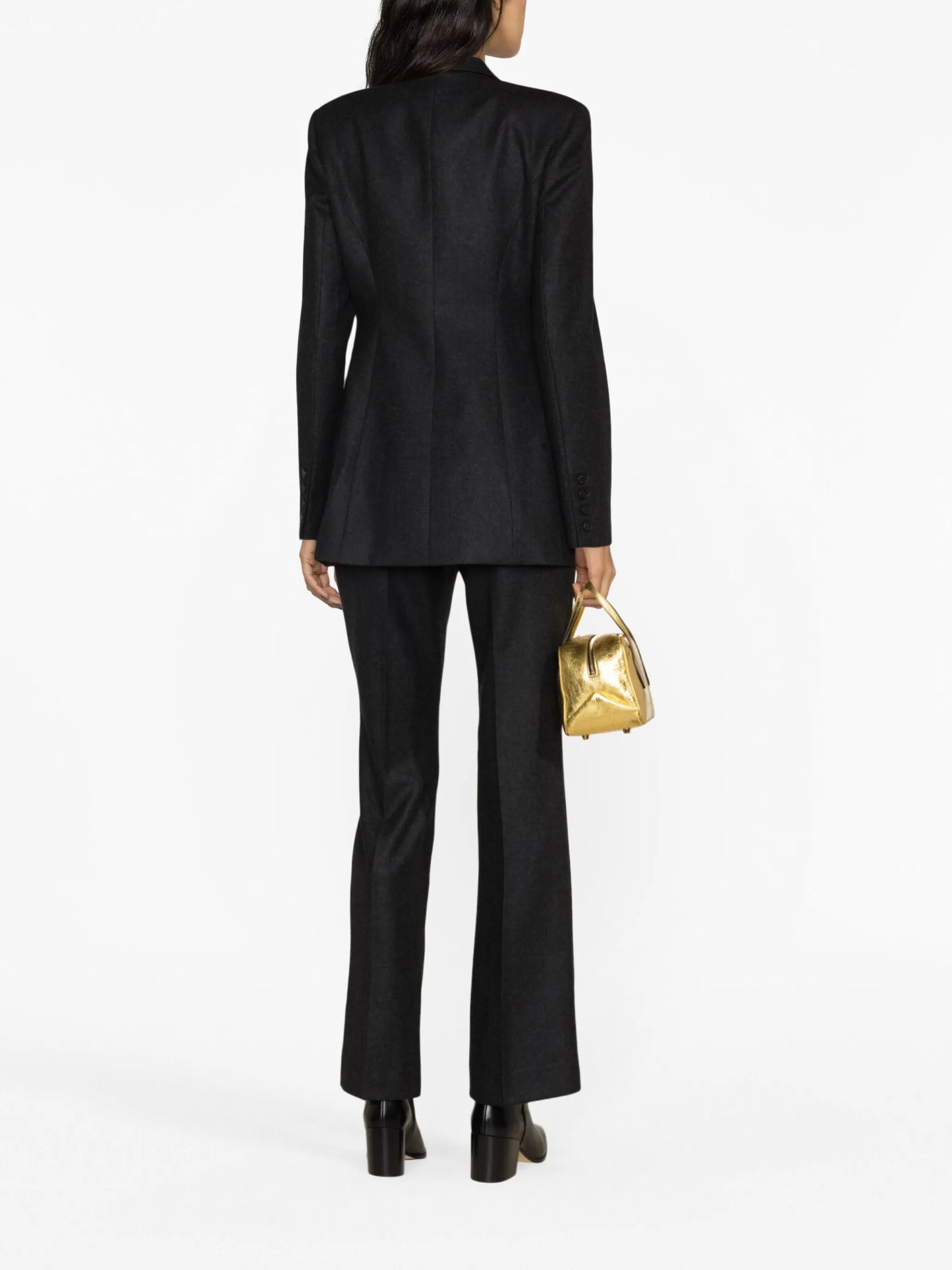 single-breasted wool blazer