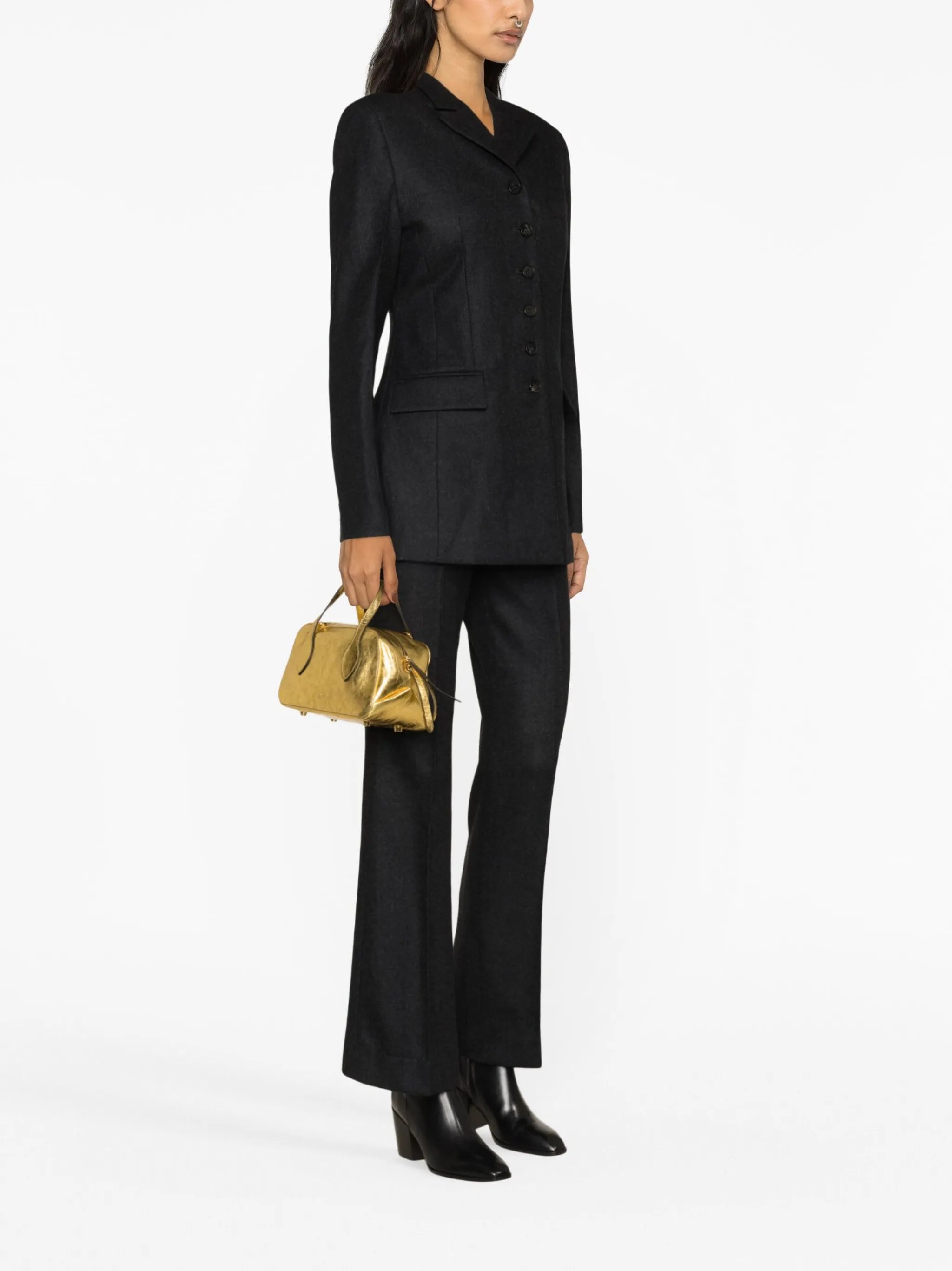 single-breasted wool blazer