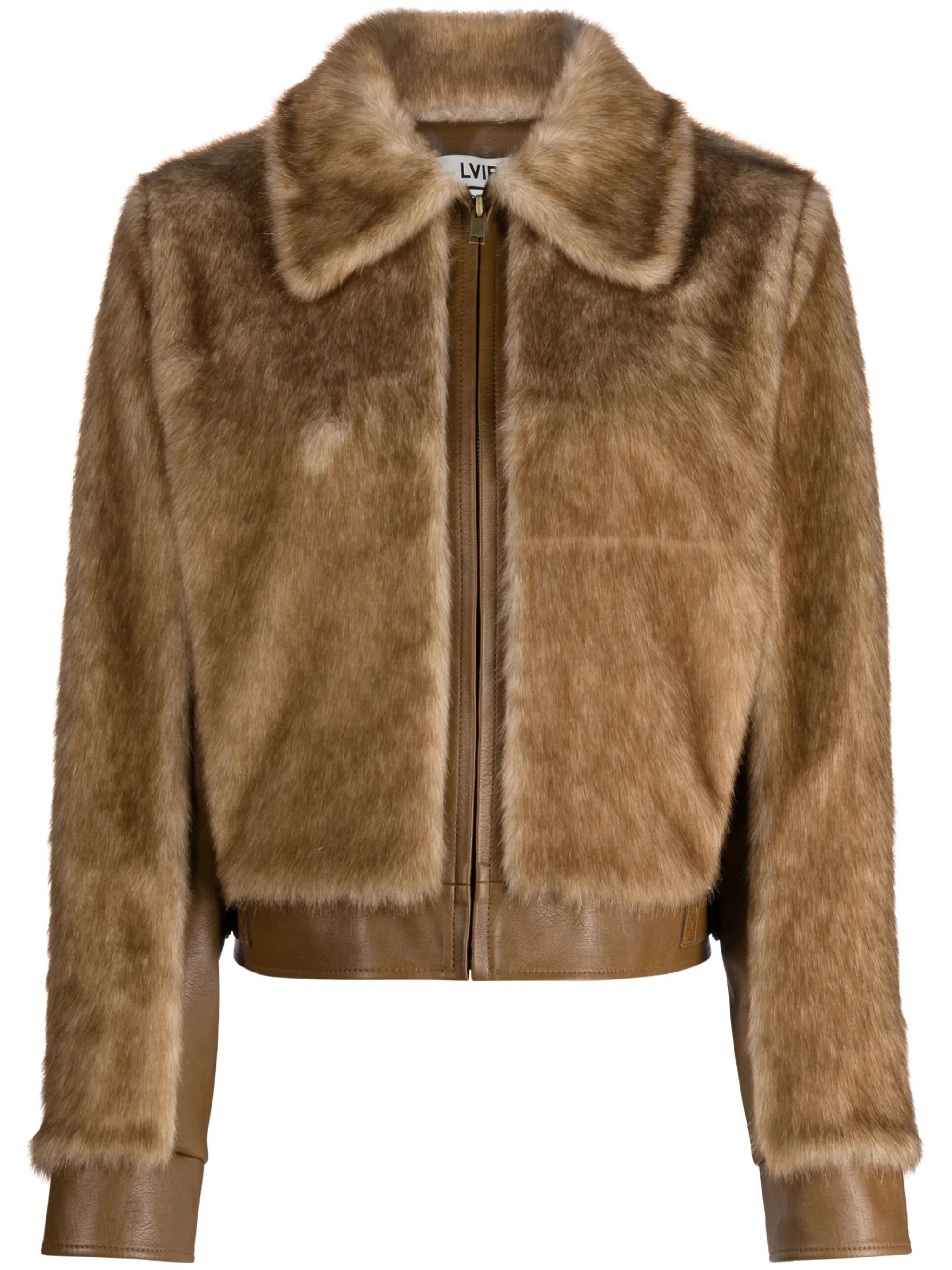faux-fur shirt jacket