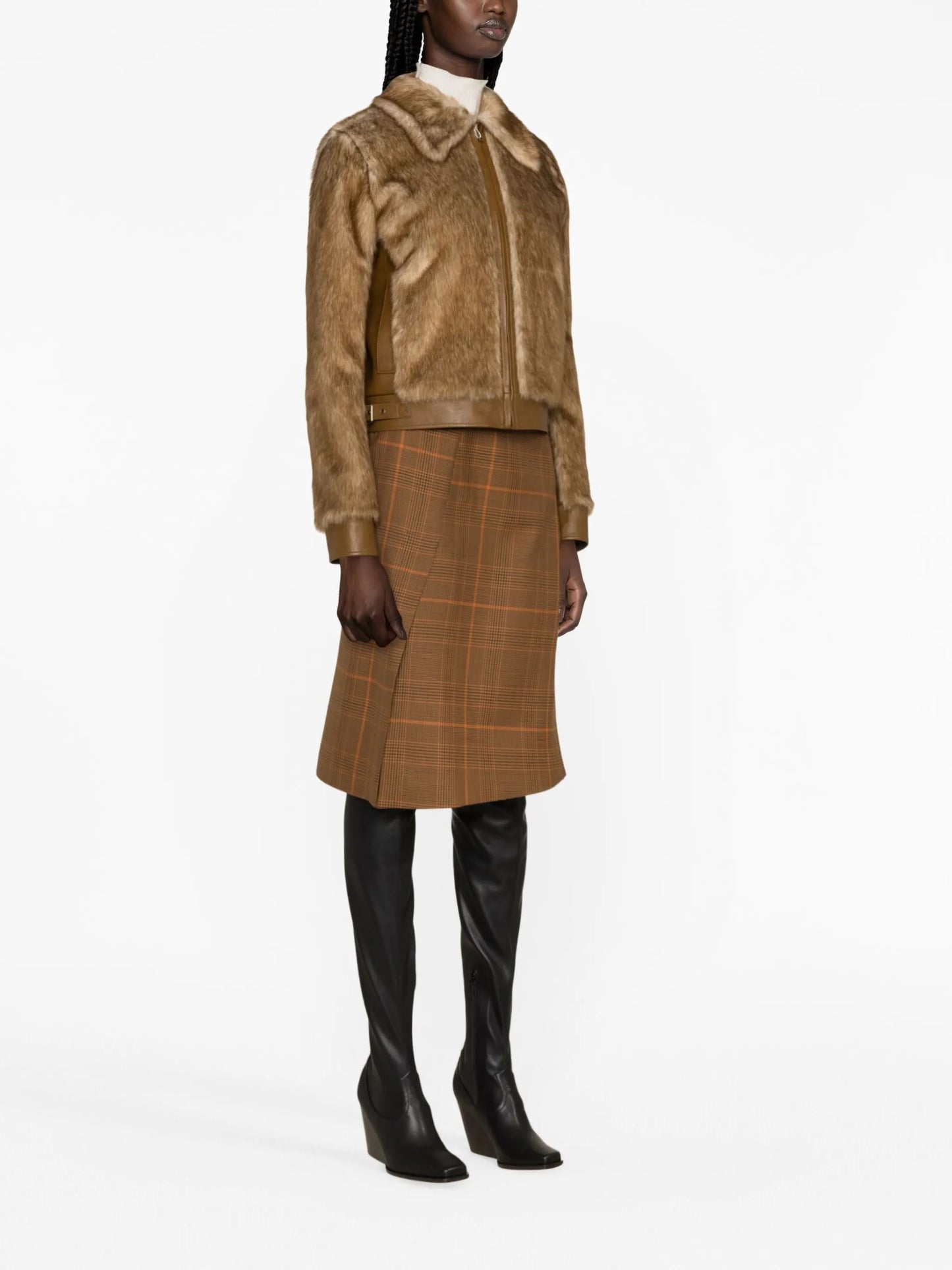 faux-fur shirt jacket