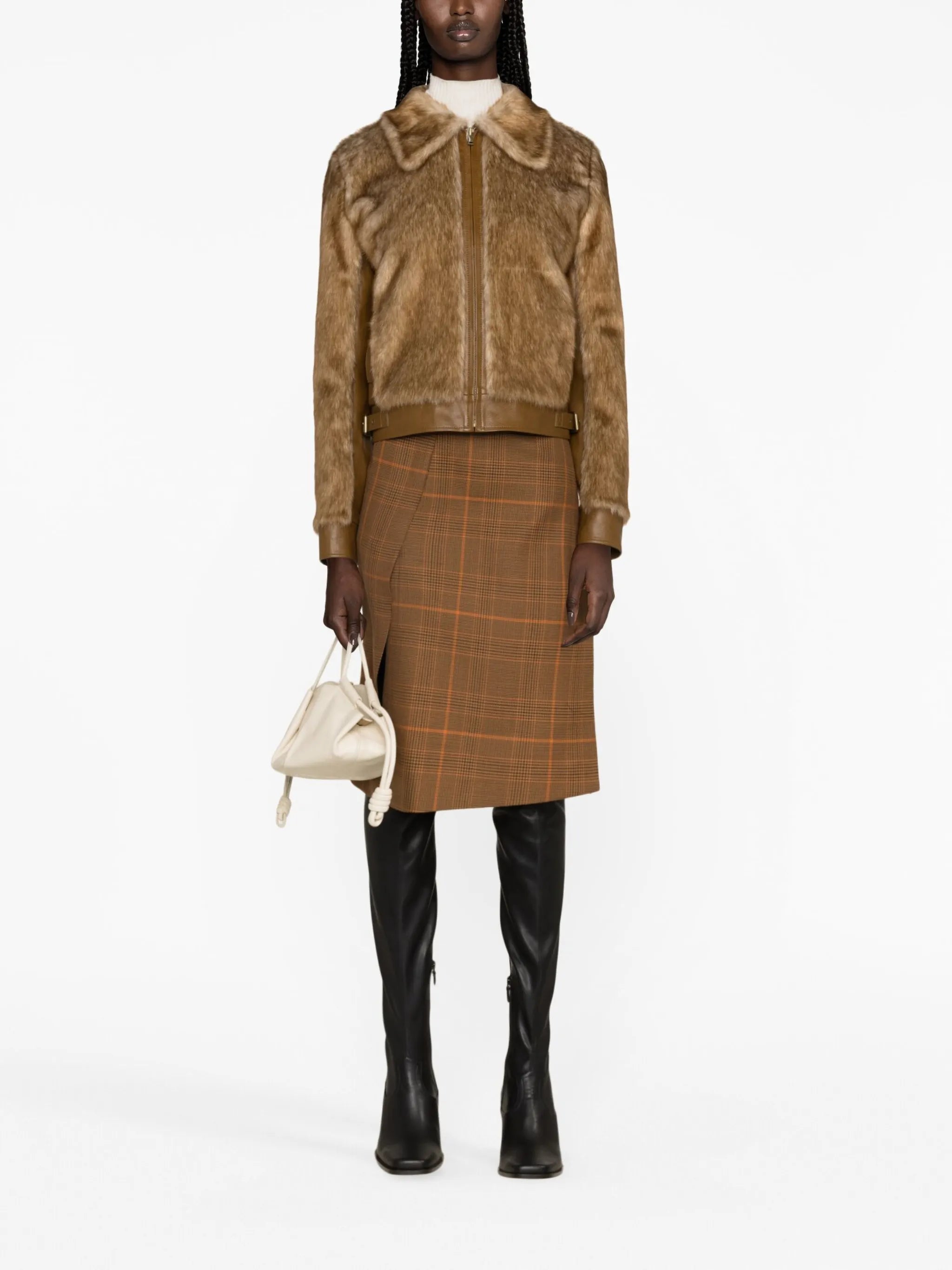 faux-fur shirt jacket