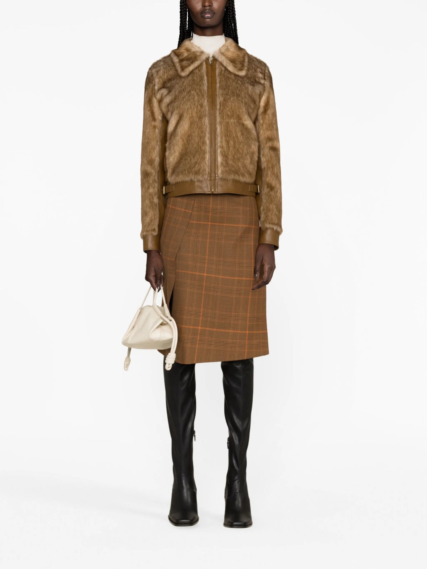 faux-fur shirt jacket