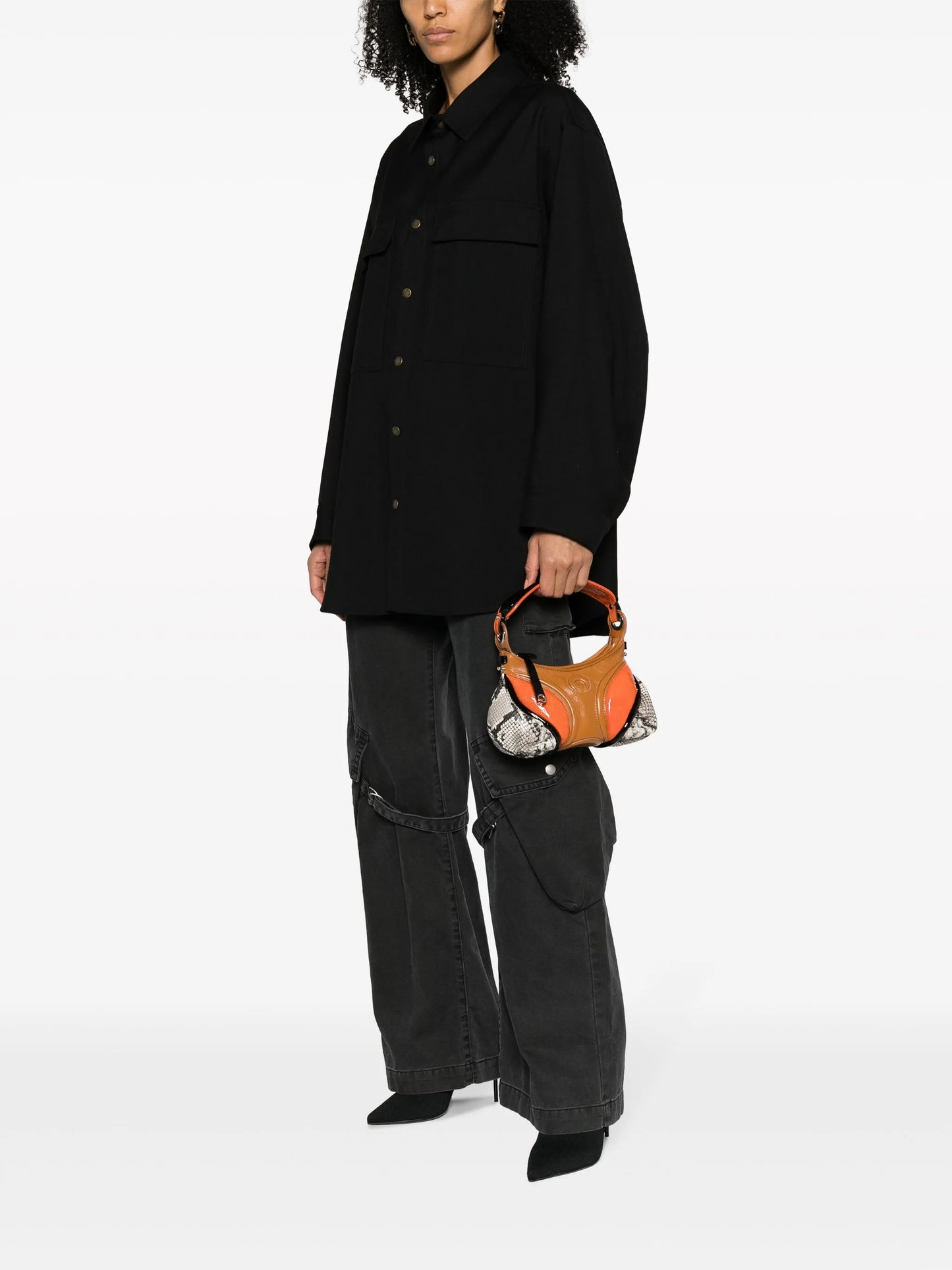 mini Futura panelled leather tote bag