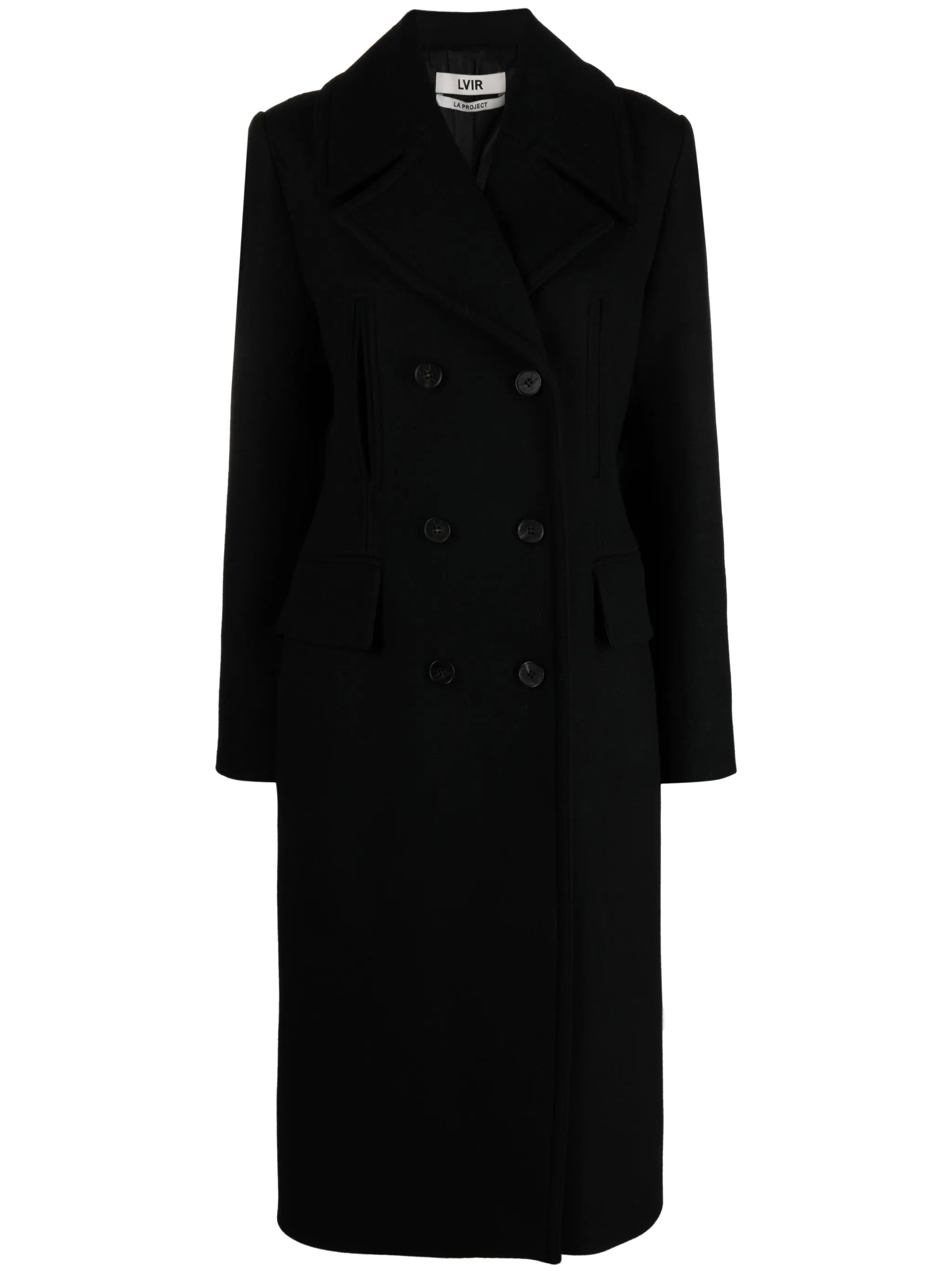 double-breasted wool coat