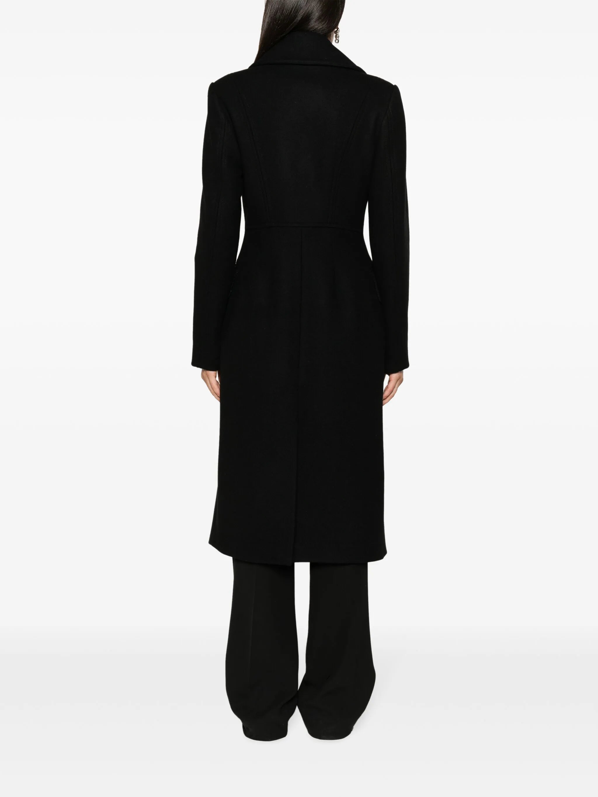 double-breasted wool coat