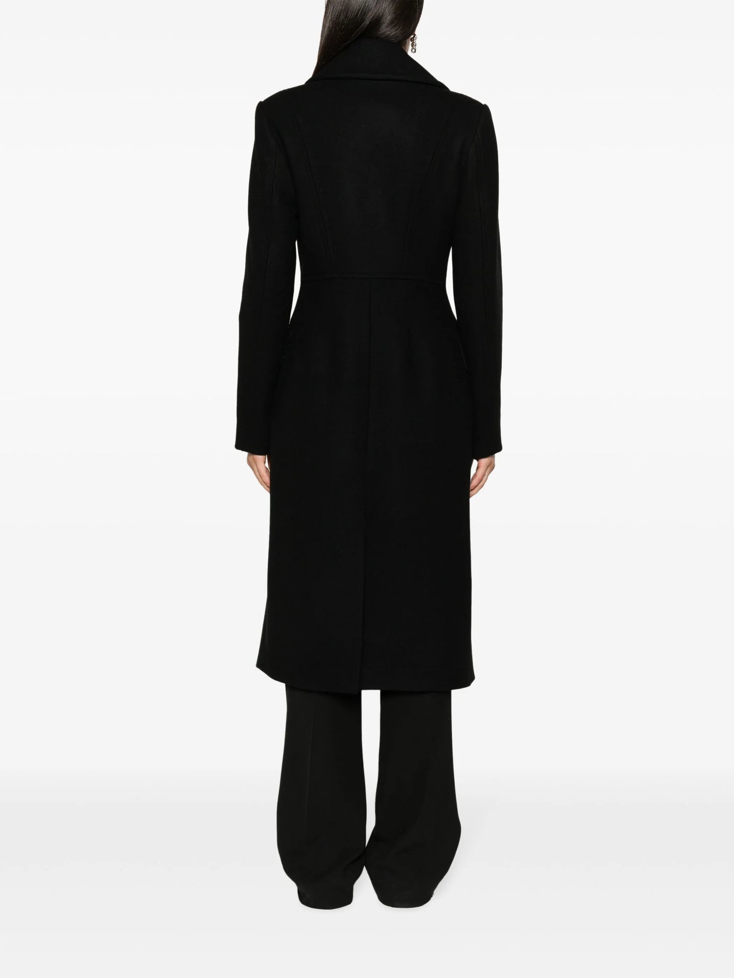 double-breasted wool coat