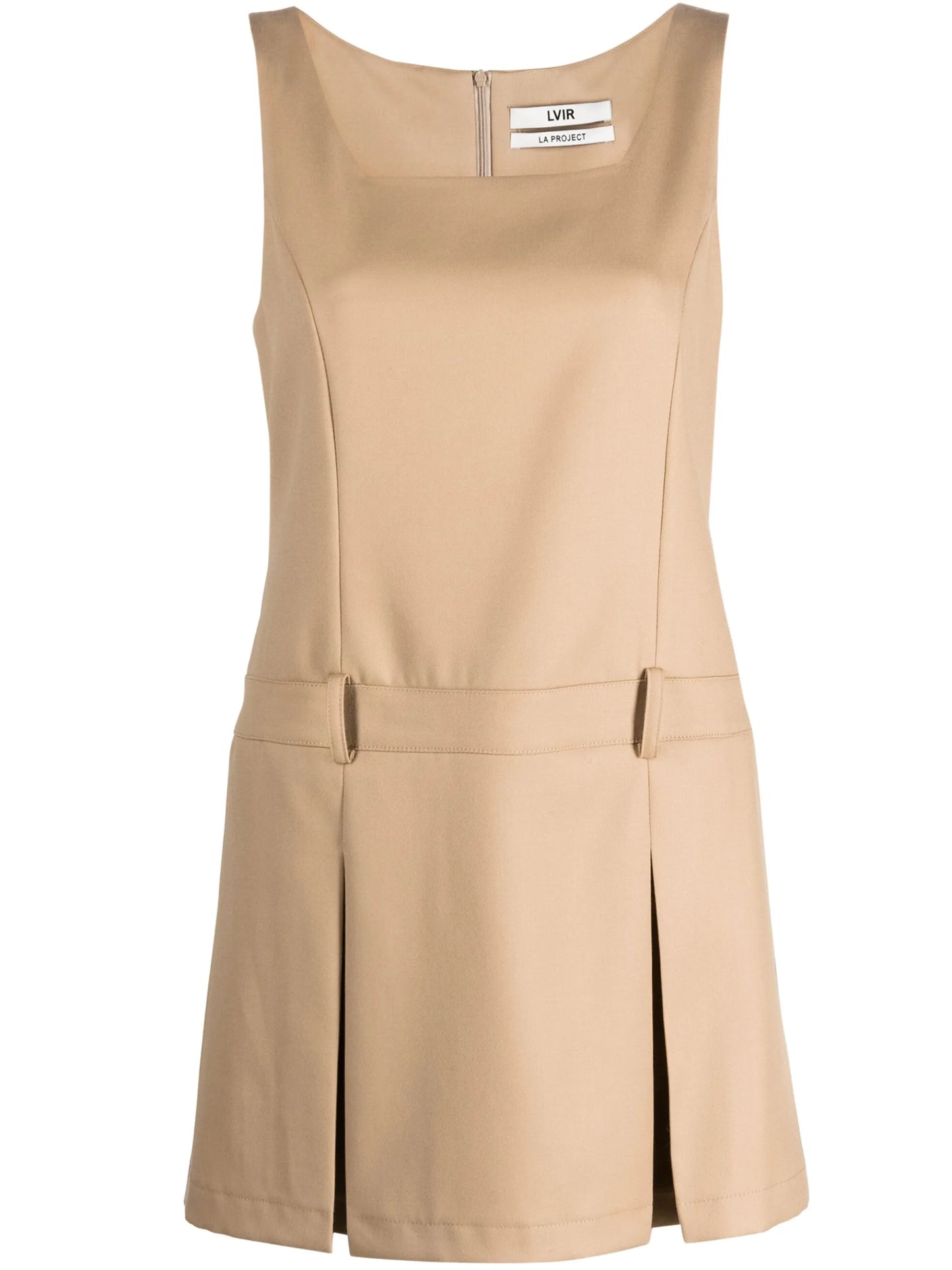 pleated wool minidress