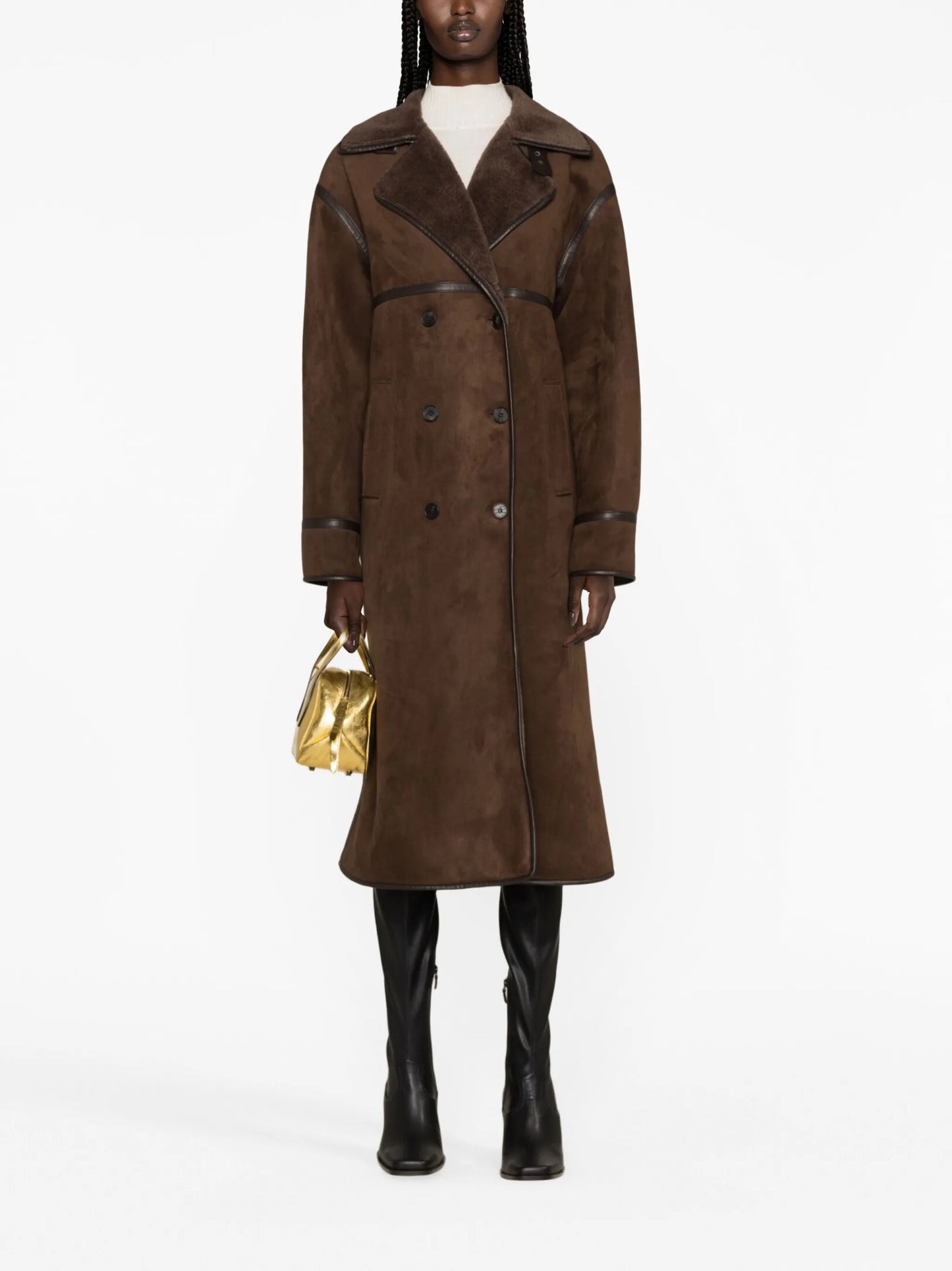 faux-shearling coat