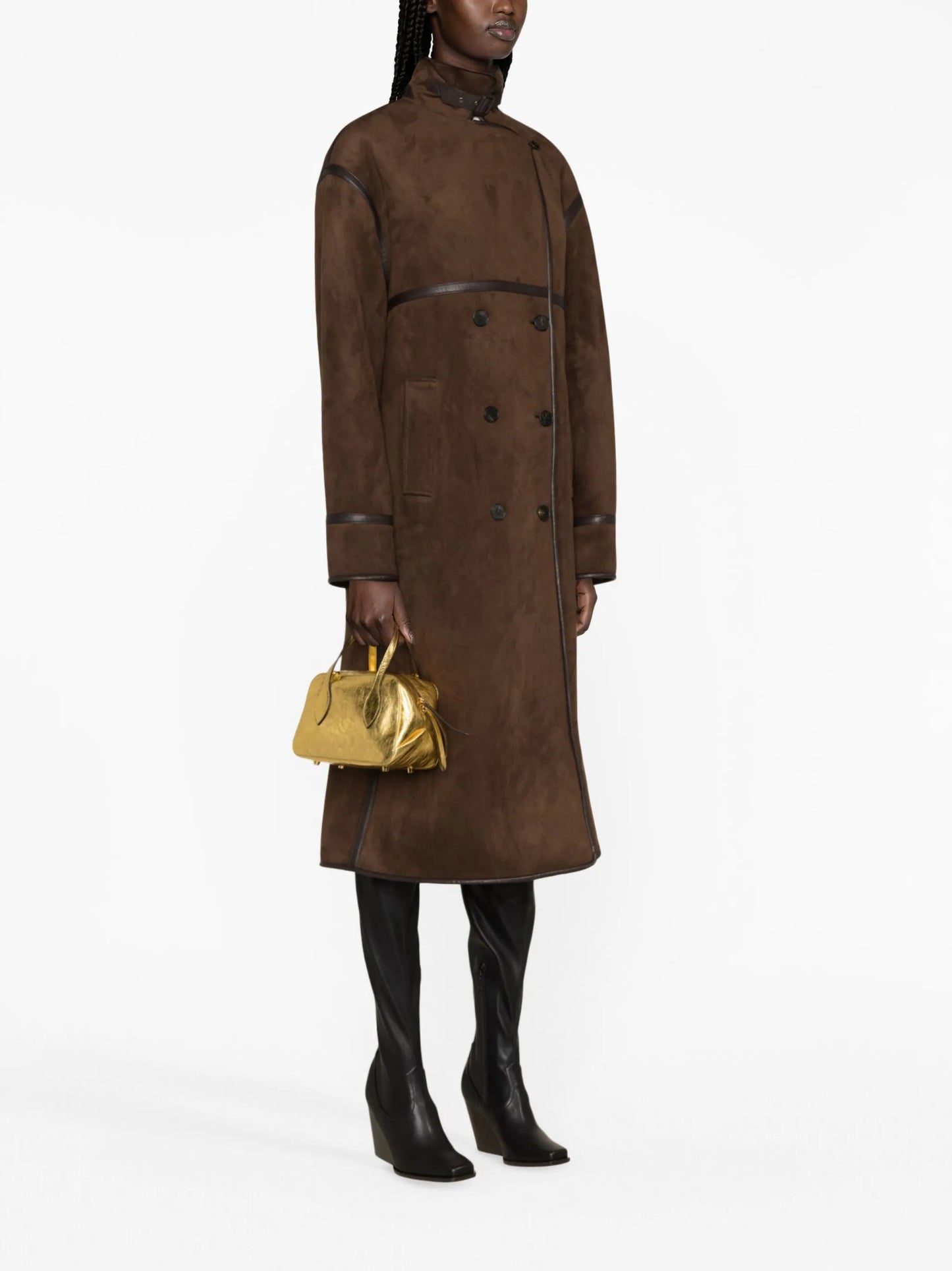 faux-shearling coat