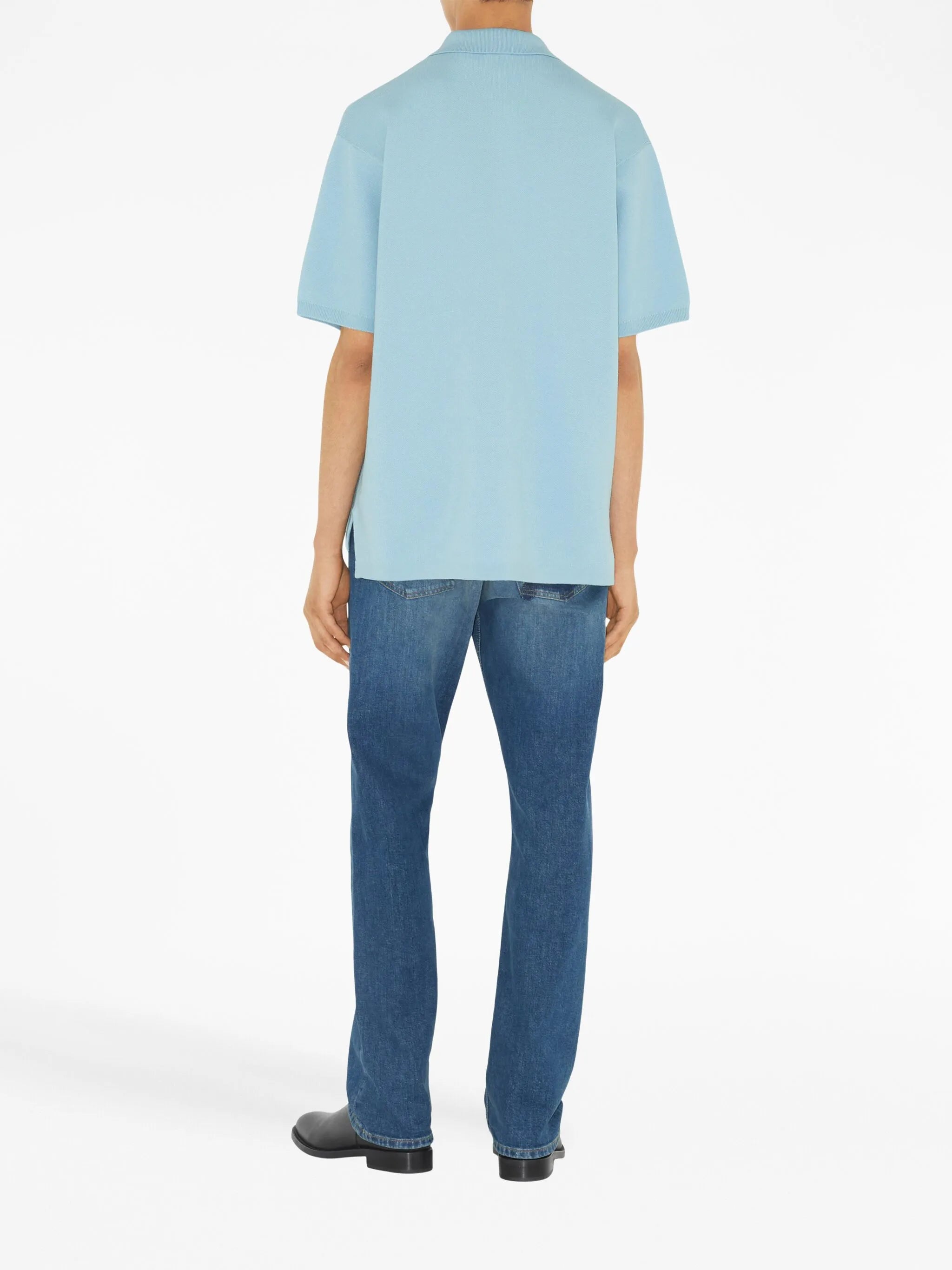 logo-print polo shirt