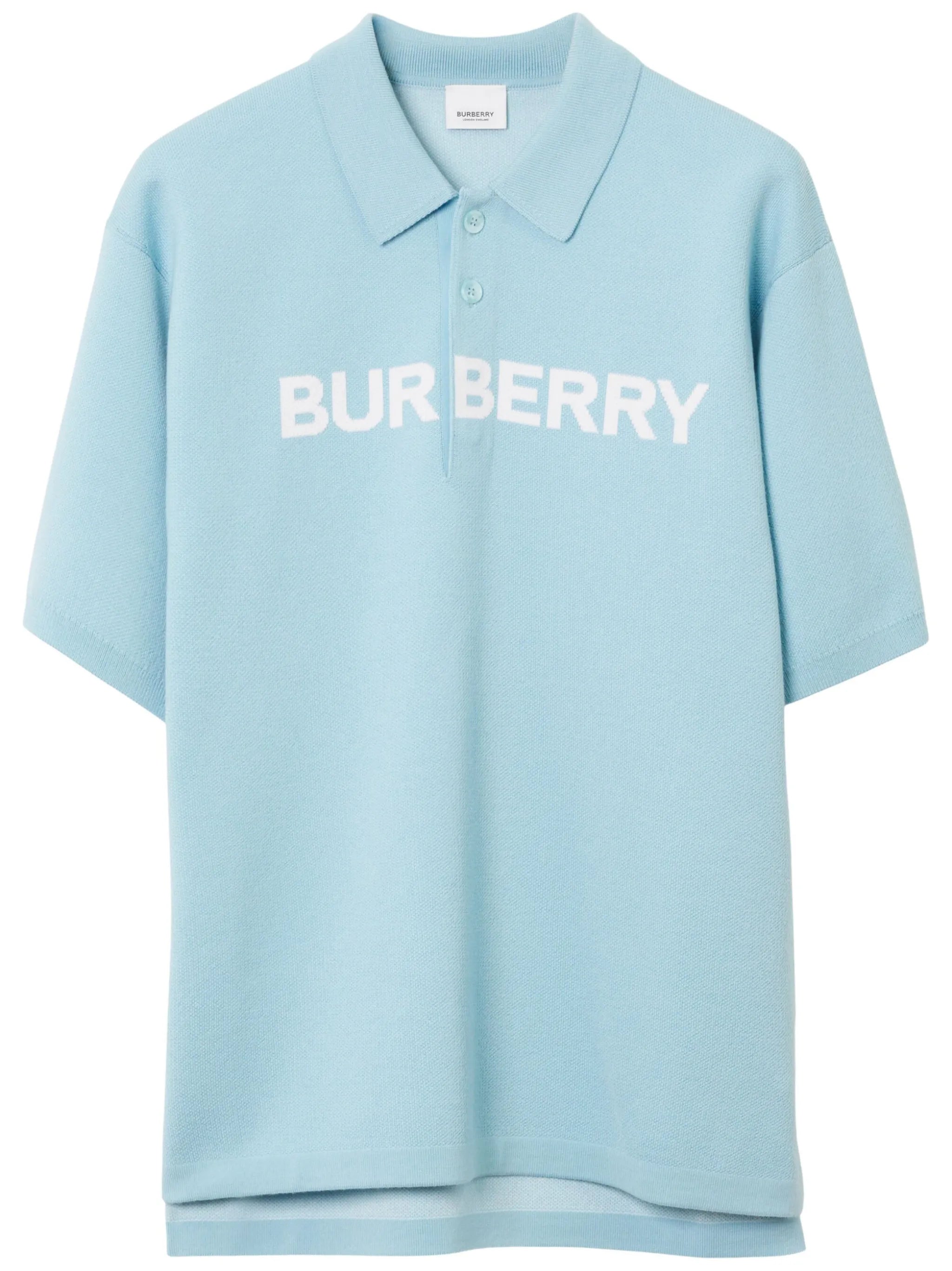 logo-print polo shirt