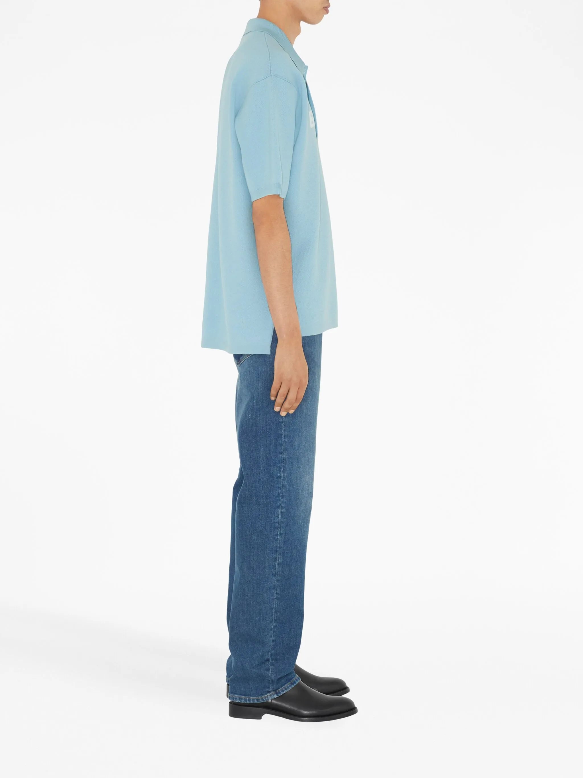 logo-print polo shirt