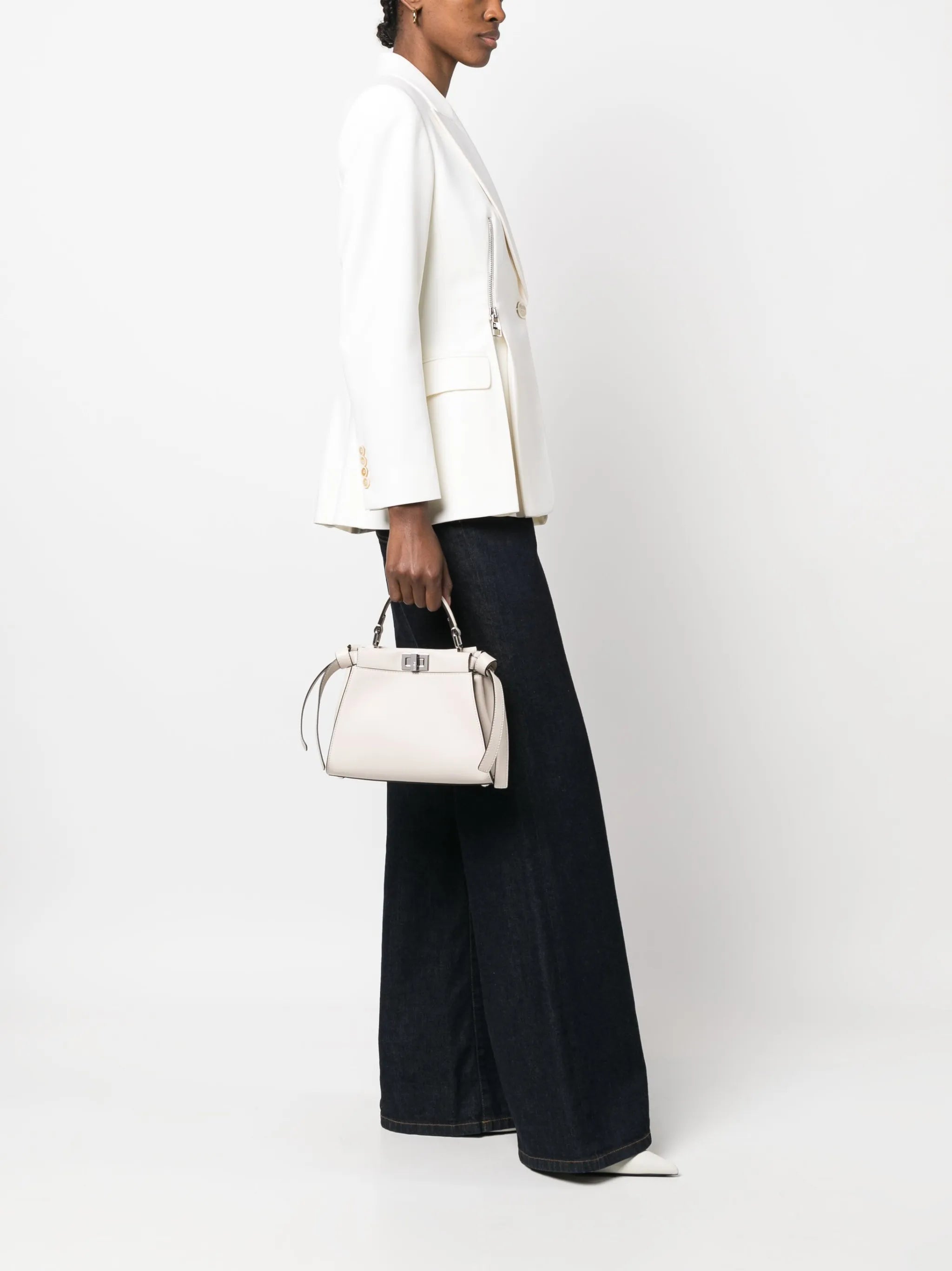 mini Peekaboo leather bag